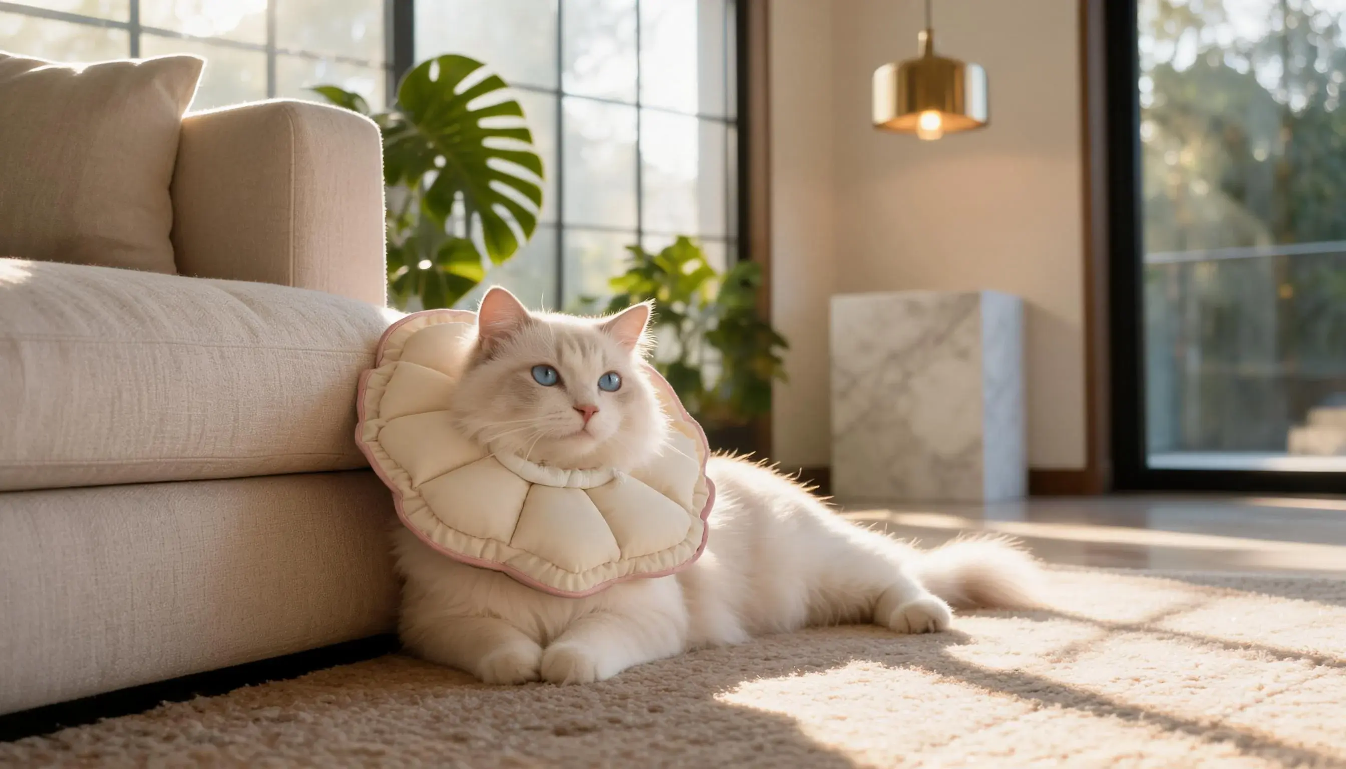Botanic Bloom Recovery Collar · Blush Petal · GuardLynx