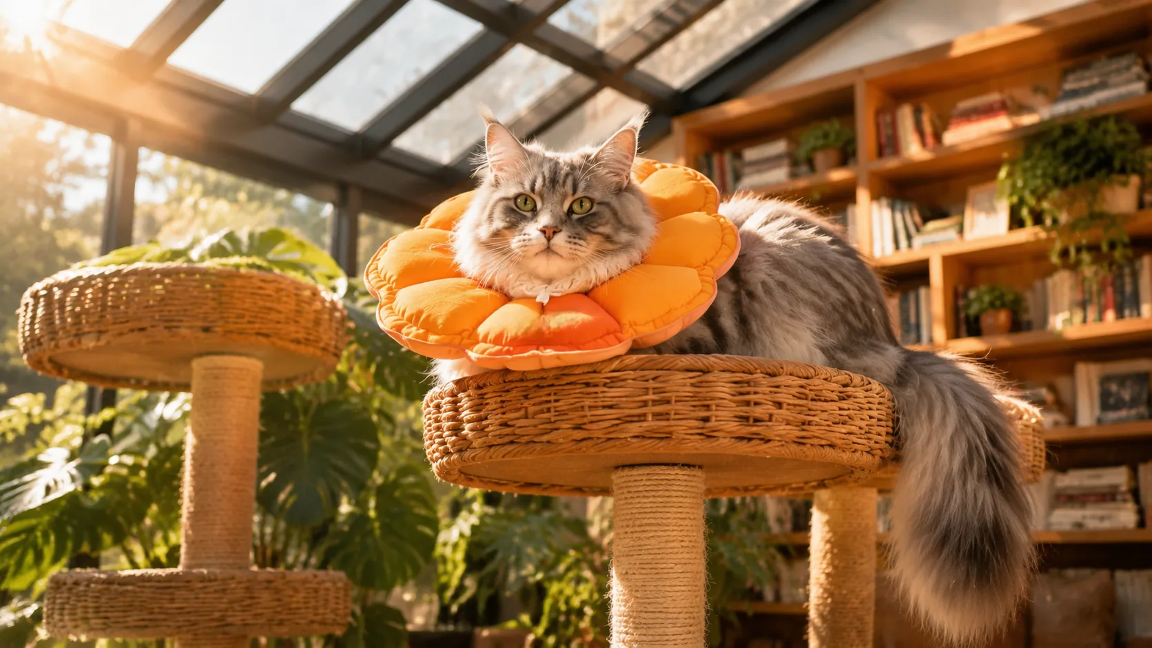 Botanic Bloom Recovery Collar · Sunroom Reading Nook · GuardLynx