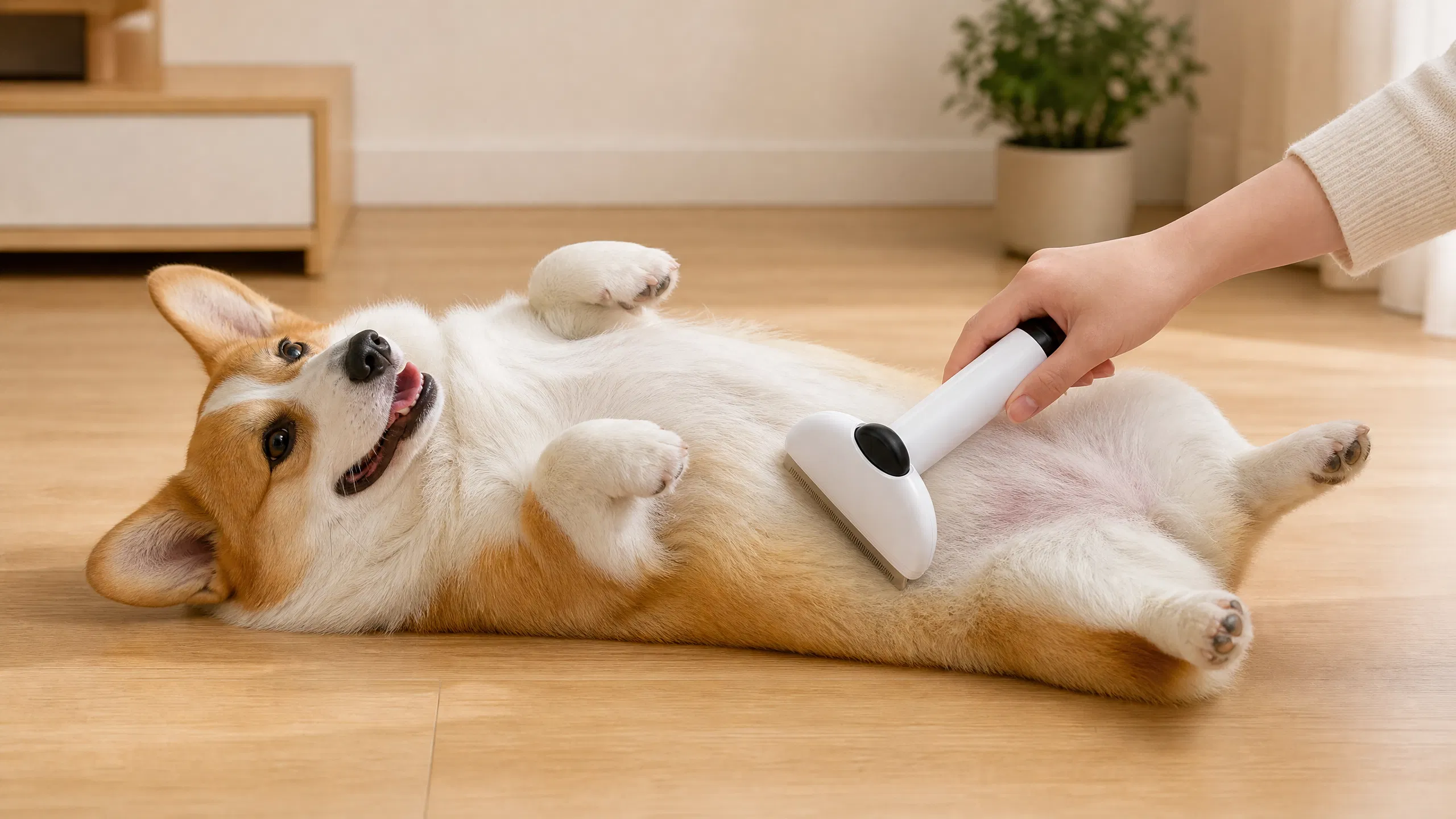 Duo Groom Shedding & De-matting Comb · Metal comb teeth · GuardHound DOG