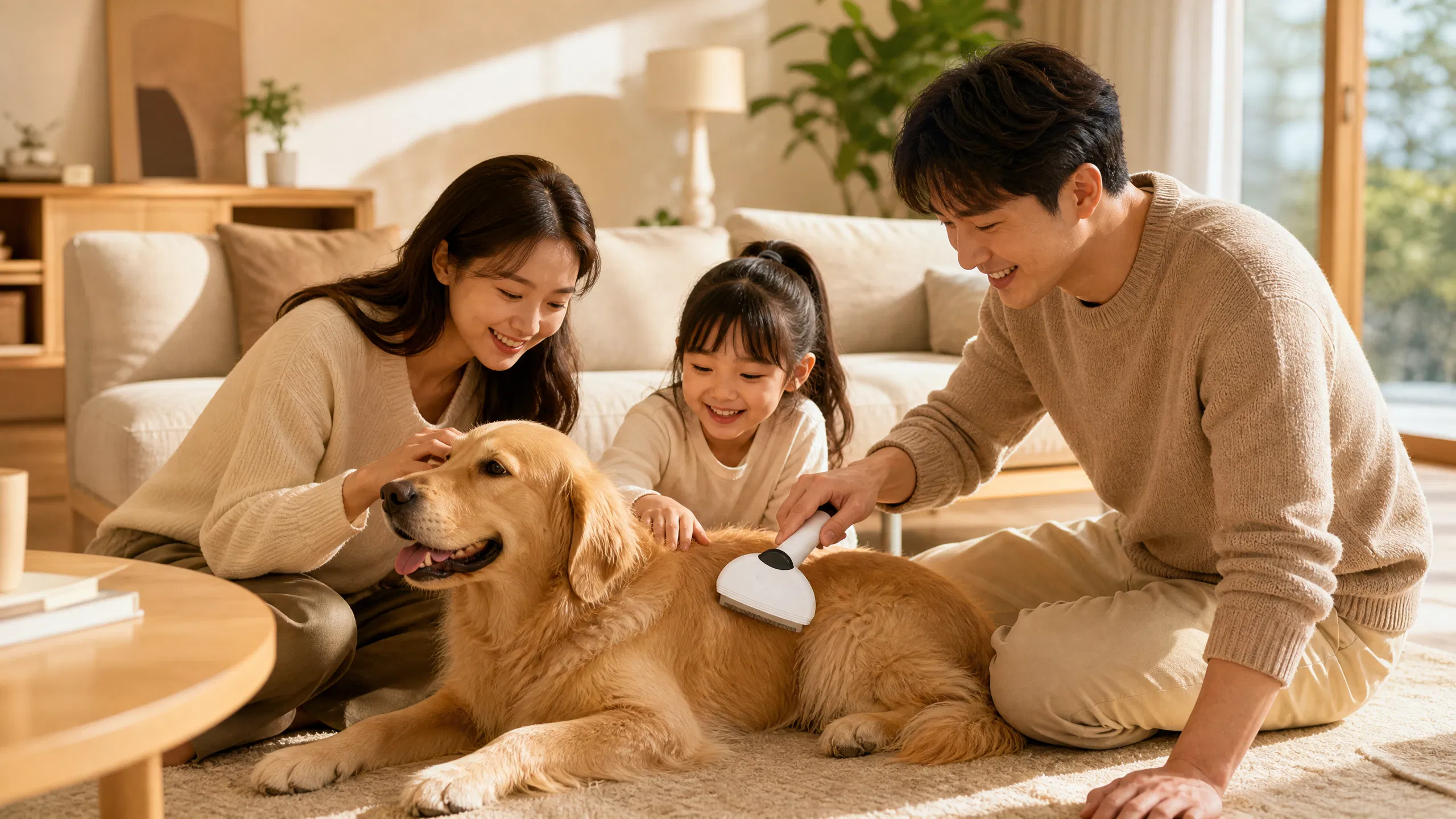Duo Groom Shedding & De-matting Comb · Morning Kitchen Grooming · GuardHound DOG