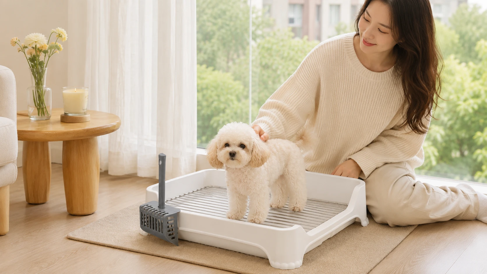 Stainless Steel Detachable Pet Litter Box · Afternoon Living Room Sip · GuardHound DOG