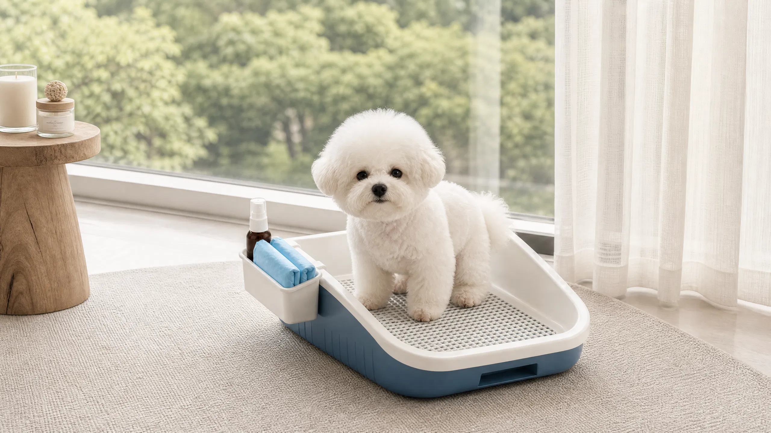 Drawer-Style Dog Toilet with Grid Tray · GuardHound DOG