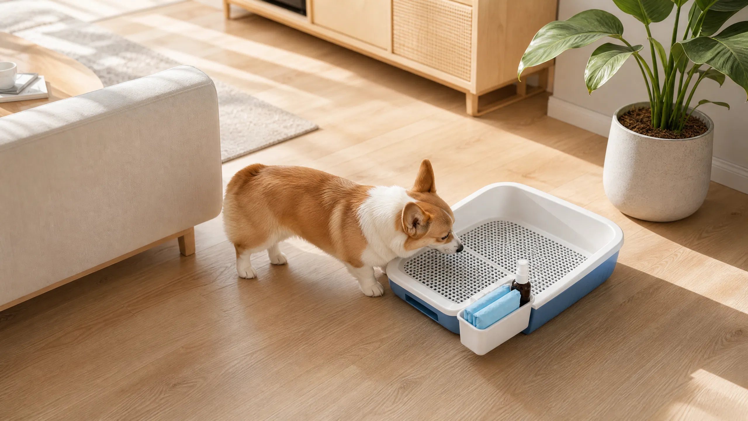 Drawer-Style Dog Toilet with Grid Tray · Grid Leak-Proof Layer · GuardHound DOG