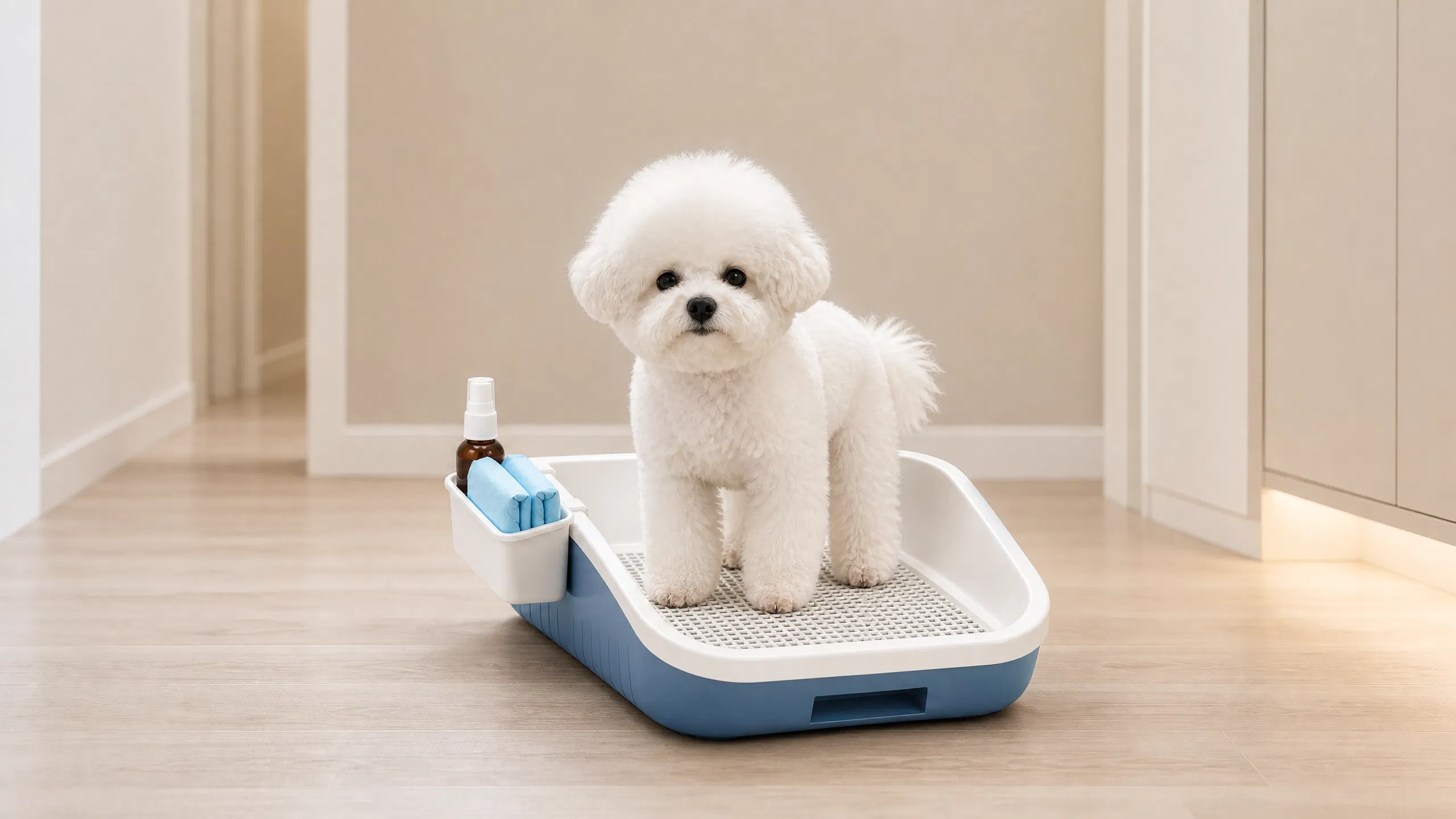 Drawer-Style Dog Toilet with Grid Tray · Integrated Storage Drawer · GuardHound DOG