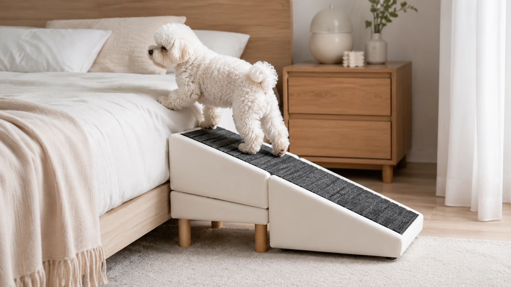 Foldable Pet Ramp for Dogs · Faux Leather Material · GuardHound DOG