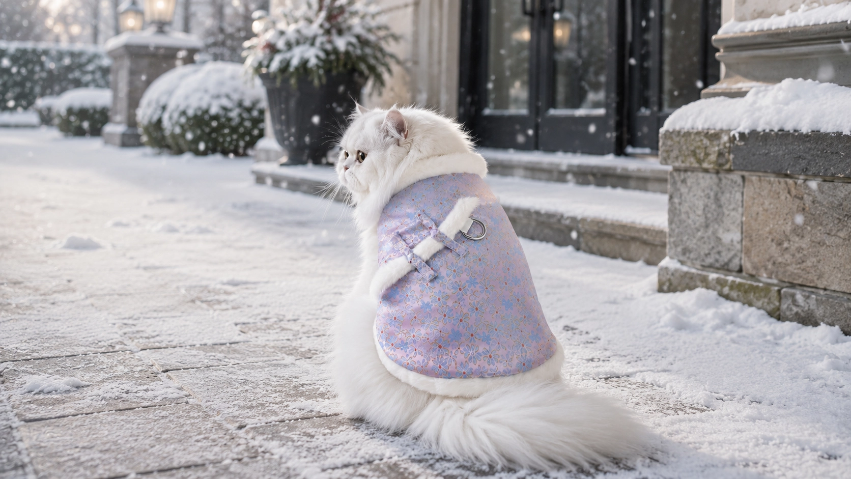 Imperial Silk Winter Vest for Cats · Sunny Living Room Morning · GuardLynx