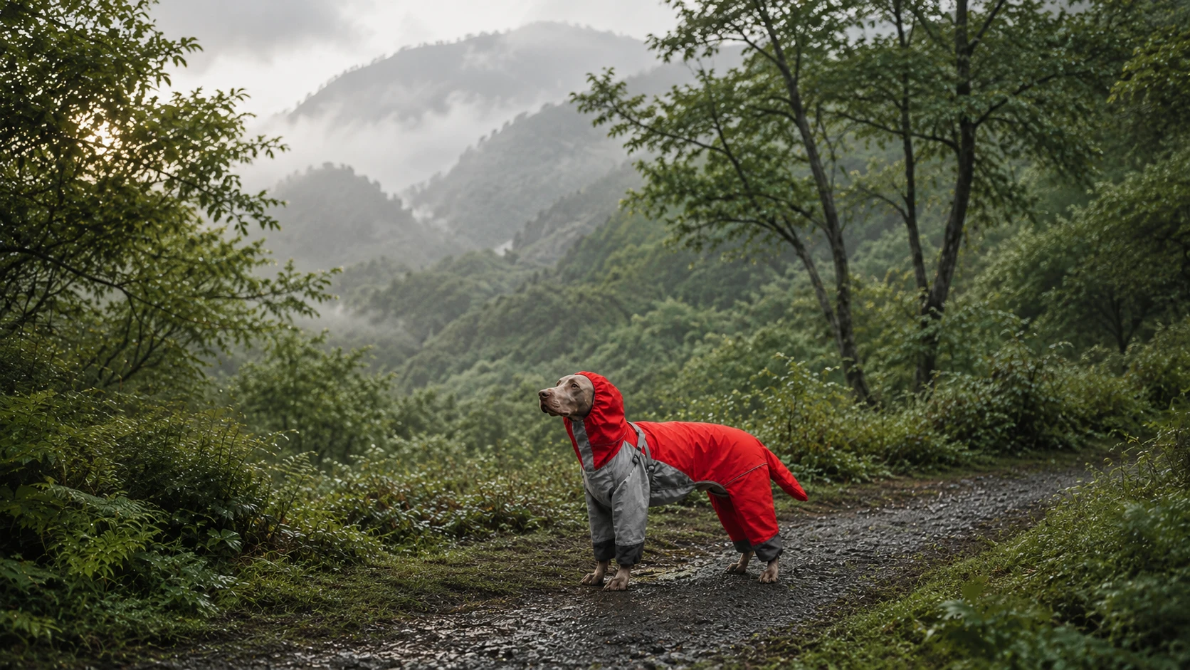 All-Weather Waterproof Raincoat for Large Dogs with Hood · Detail image 1 · GuardHound DOG
