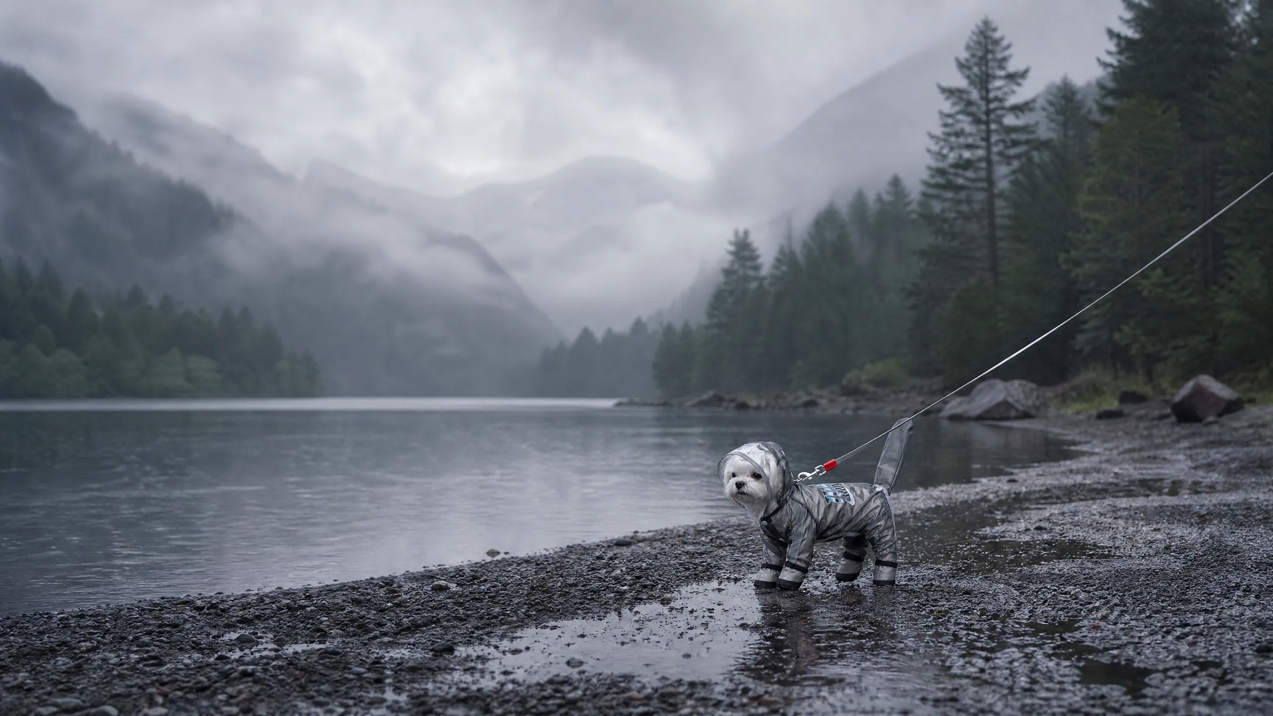 Four-Leg Waterproof Raincoat with Leash Hole · Detail image 1 · GuardHound DOG