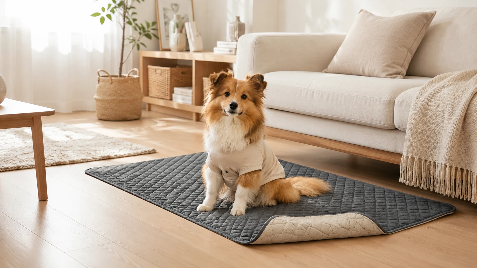 Washable Non-Slip Waterproof Pet Mat · Reversible Two-Tone Design · GuardHound DOG