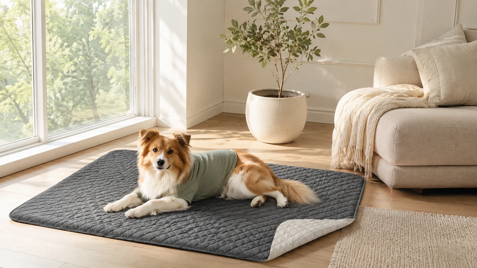 Washable Non-Slip Waterproof Pet Mat · Waterproof & Non-Slip · GuardHound DOG