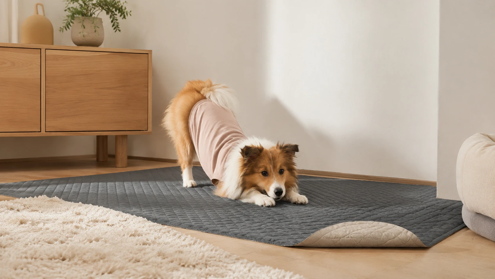 Washable Non-Slip Waterproof Pet Mat · Soft & Skin-Friendly · GuardHound DOG