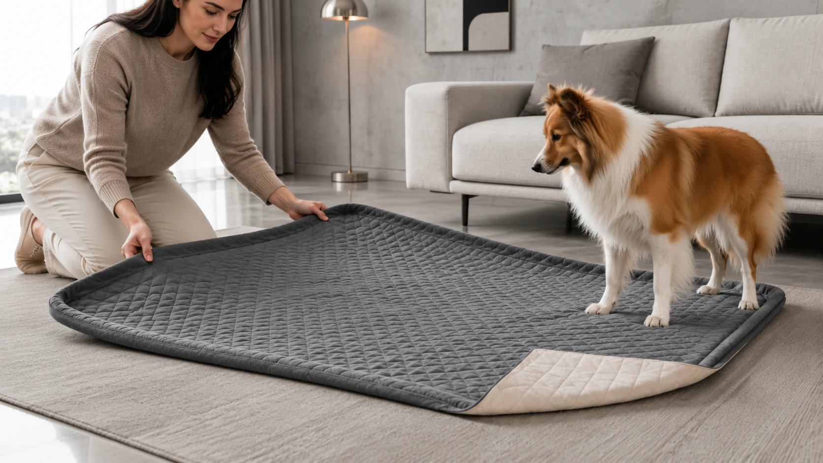 Washable Non-Slip Waterproof Pet Mat · Study Reading Corner · GuardHound DOG