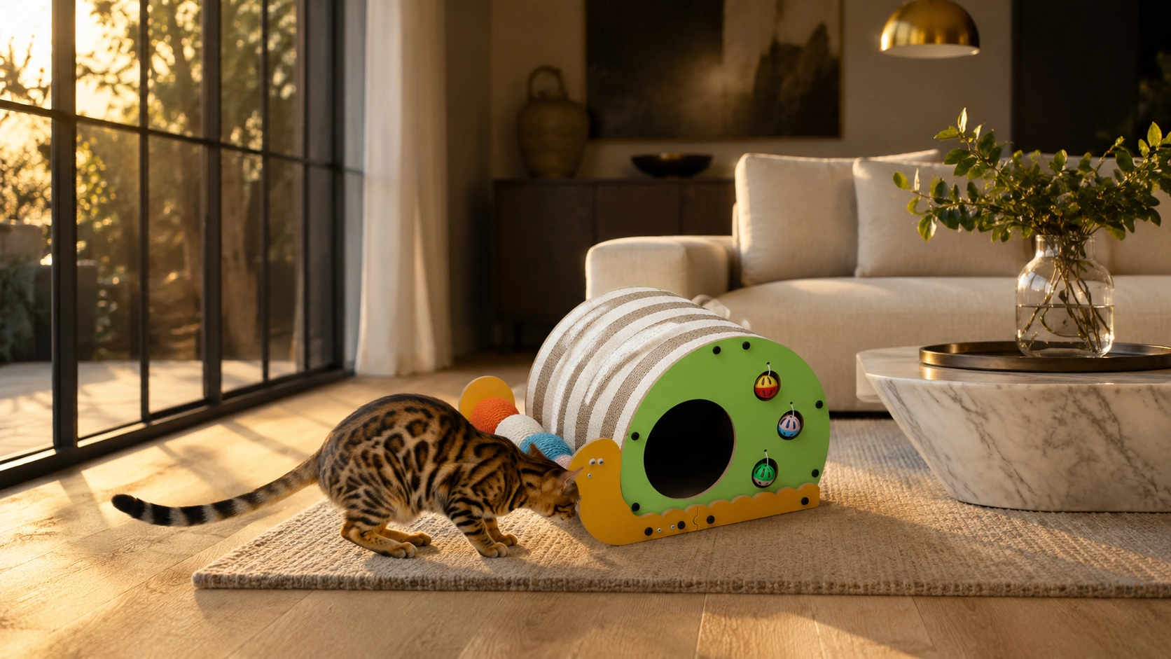 Snail Cat Scratcher & Bed Combo · GuardLynx