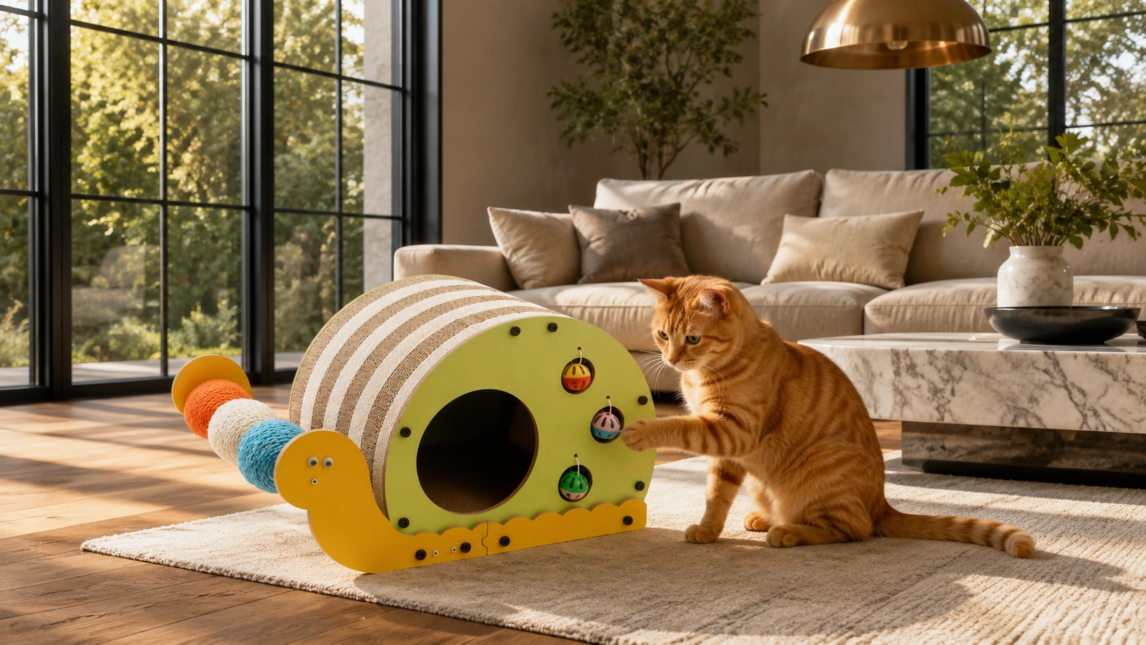 Snail Cat Scratcher & Bed Combo · Playtime on the Balcony · GuardLynx