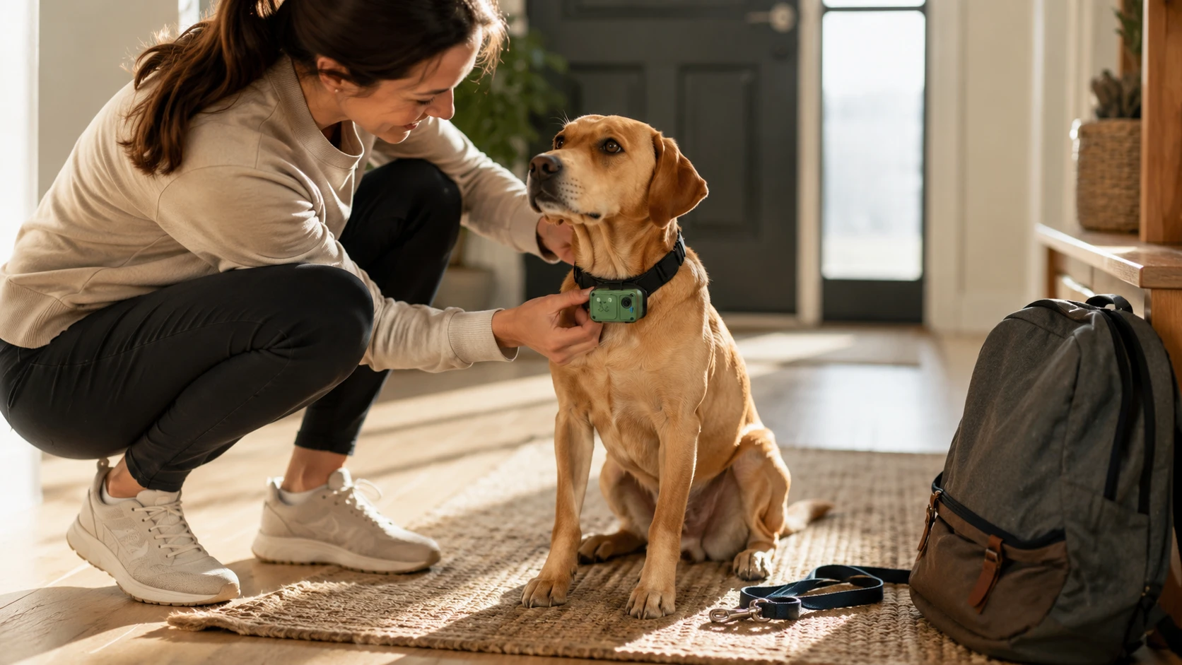 GuardHound Pet Monitoring Smart Collar with GPS Fence · Open Kitchen Afternoon · GuardHound DOG