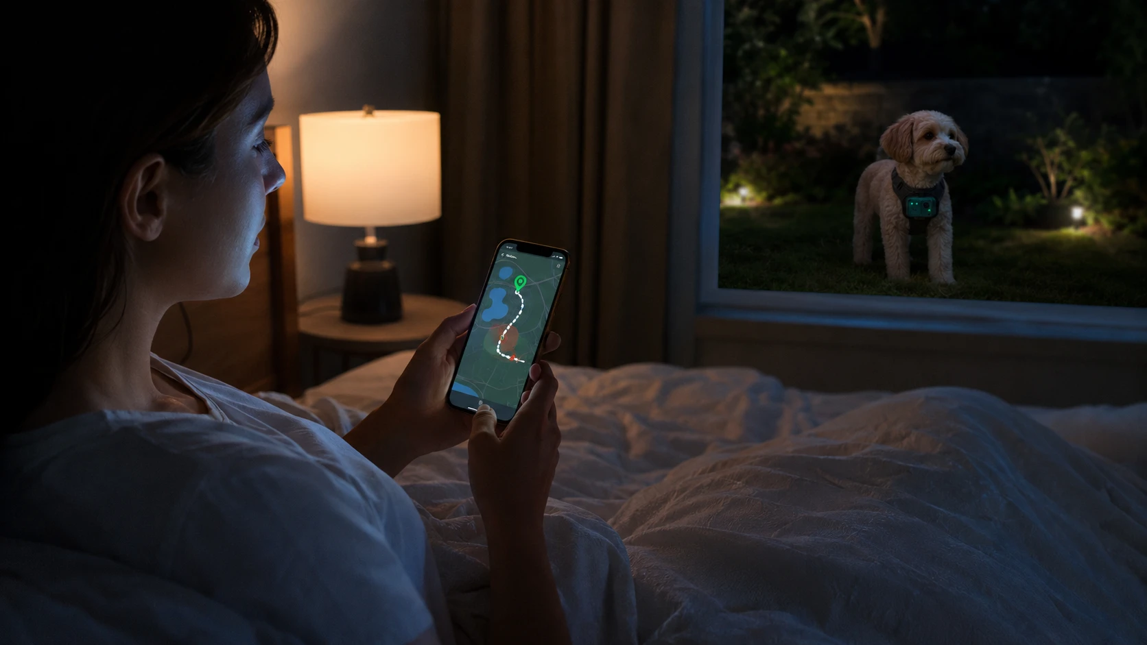 GuardHound Pet Monitoring Smart Collar with GPS Fence · Study Night · GuardHound DOG