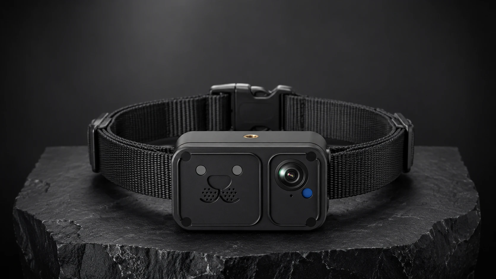 GuardHound Pet Monitoring Smart Collar with GPS Fence · Obsidian Black · GuardHound DOG