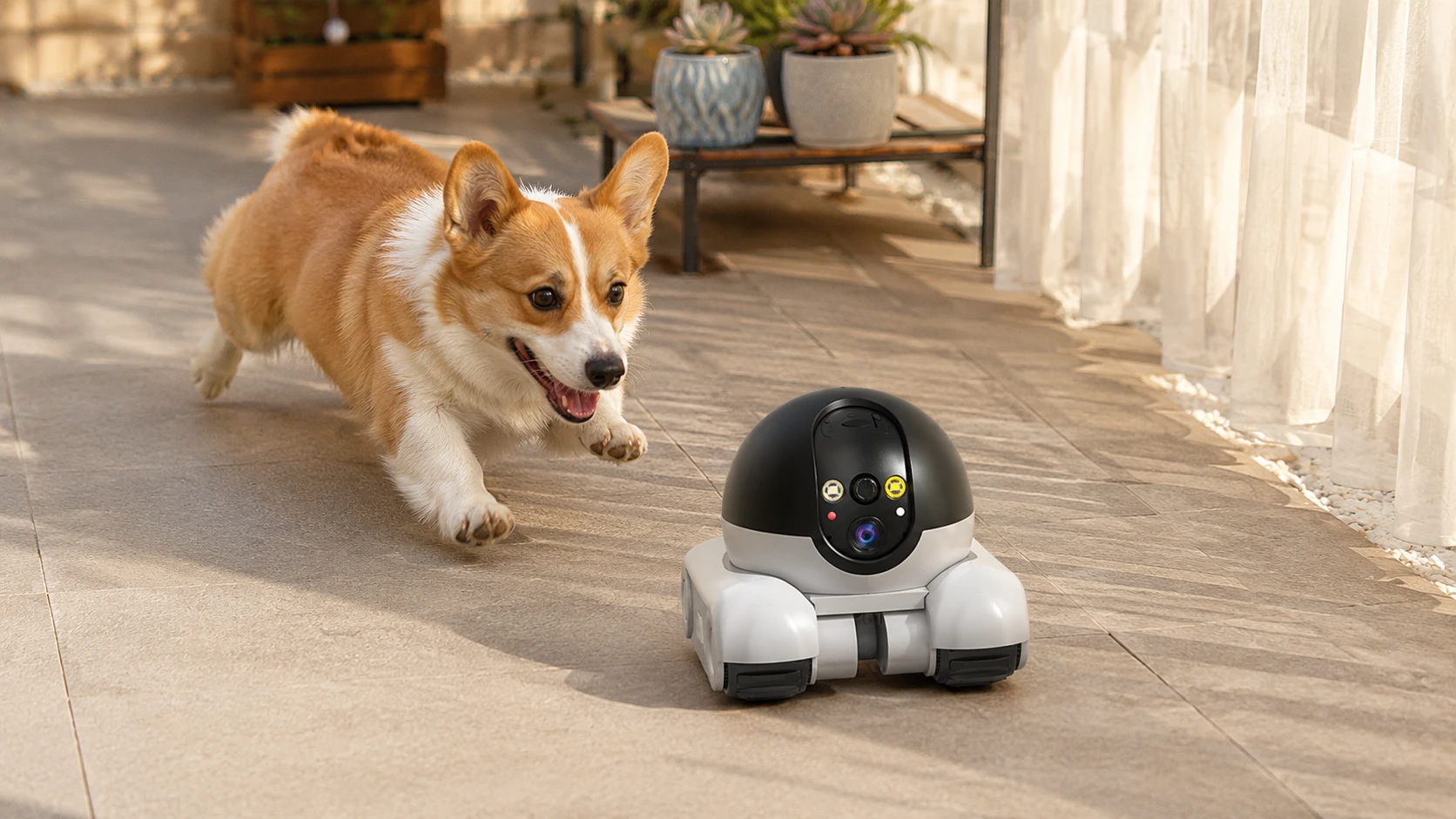 Dual-Lens Smart Pet Companion Robot · Intelligent Tracking · GuardHound DOG
