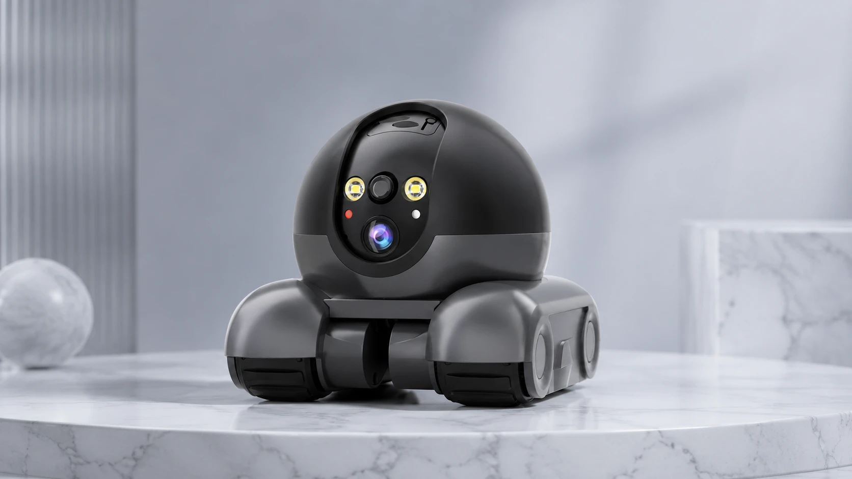 Dual-Lens Smart Pet Companion Robot · Smoky Haze · GuardHound DOG