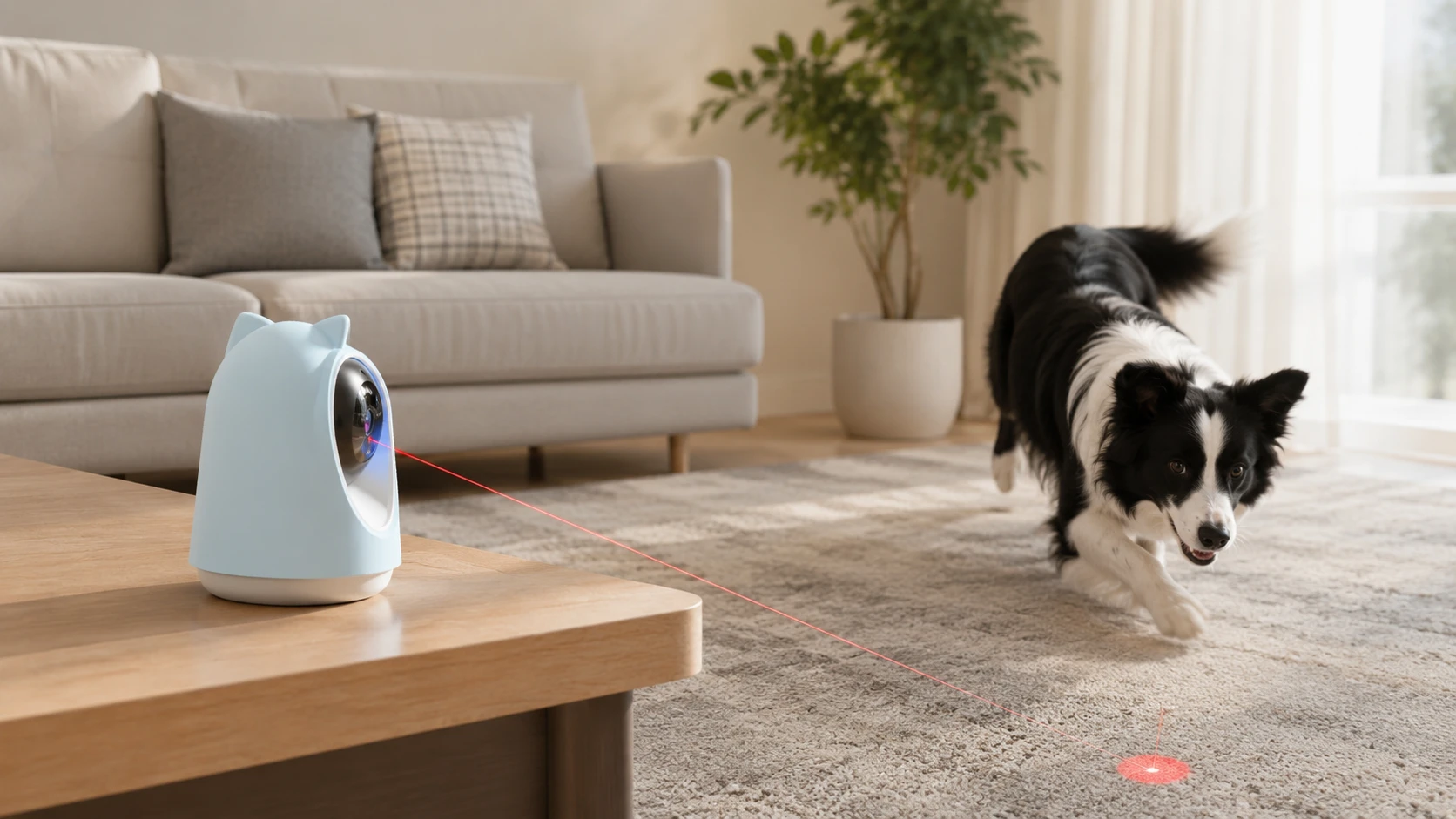 Cat Ear AI Pet Monitor with Laser Toy · AI Smart Pet Tracking · GuardHound DOG
