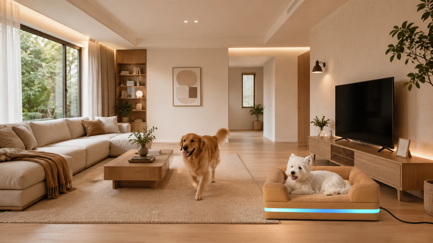 Scratch-Resistant Smart Thermostat Pet Sofa Bed · Detail image 1 · GuardHound DOG