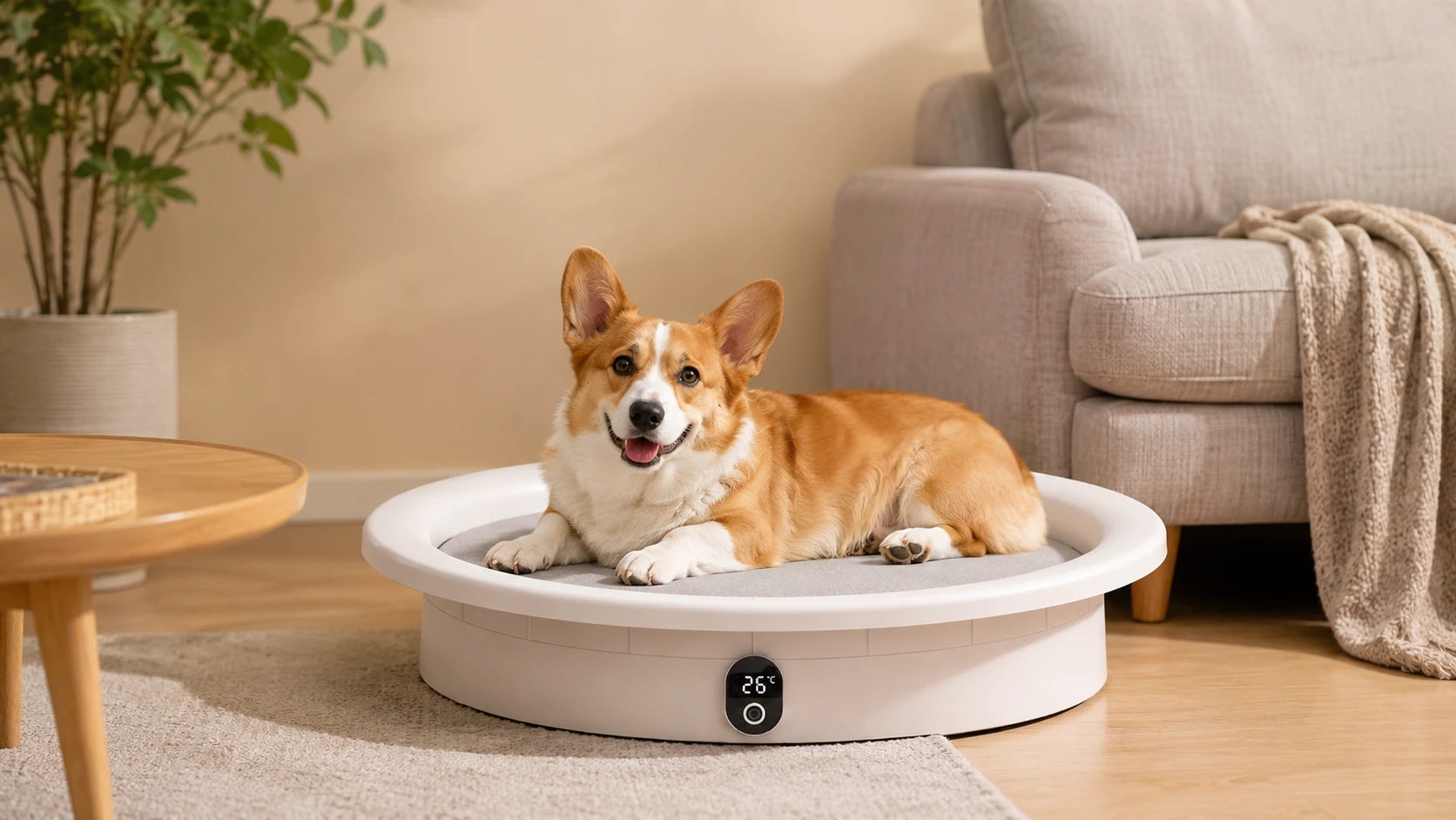Smart Thermostatic Weighing Pet Bed · GuardHound DOG