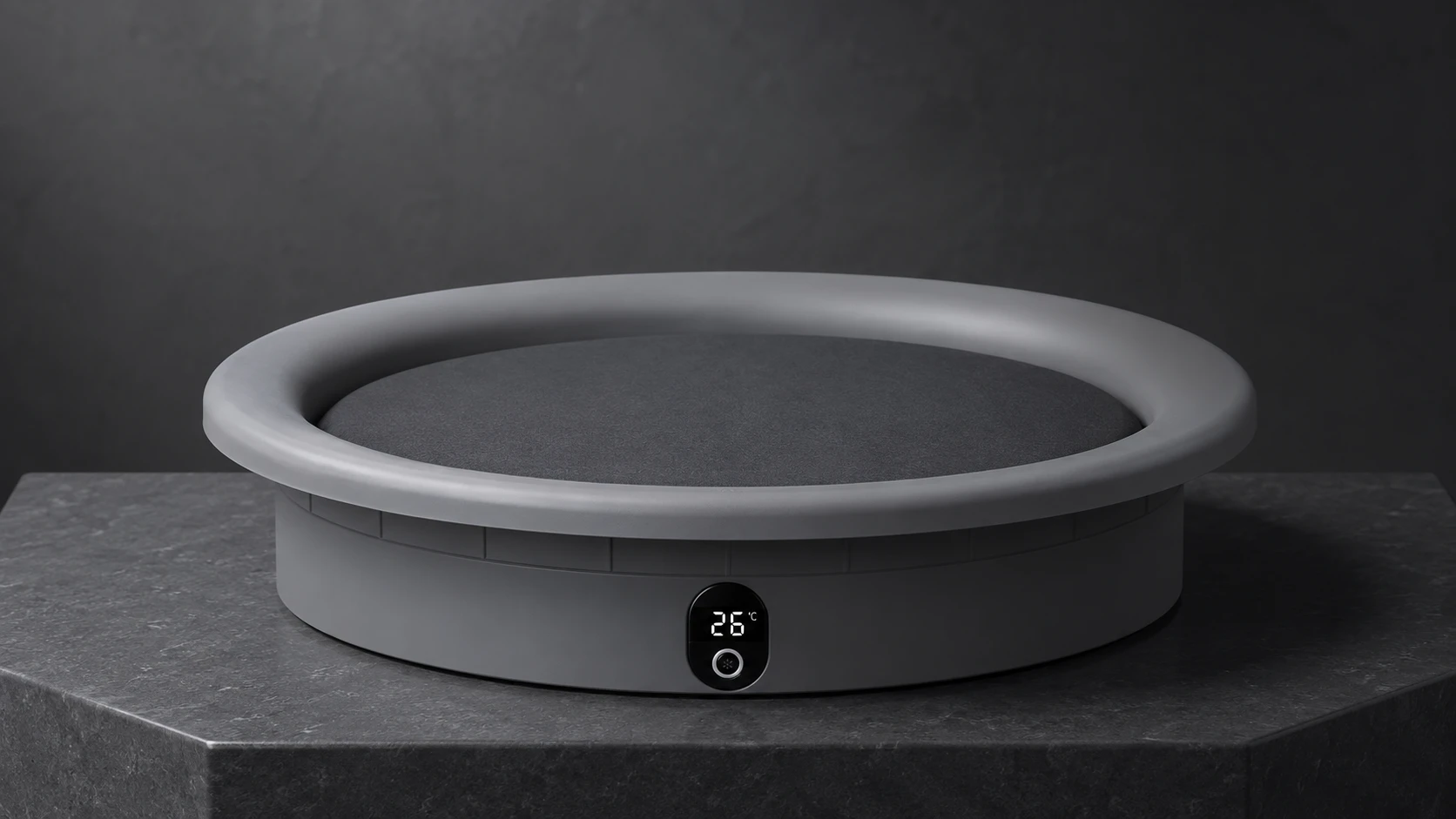 Smart Thermostatic Weighing Pet Bed · Sophisticated Gray · GuardHound DOG