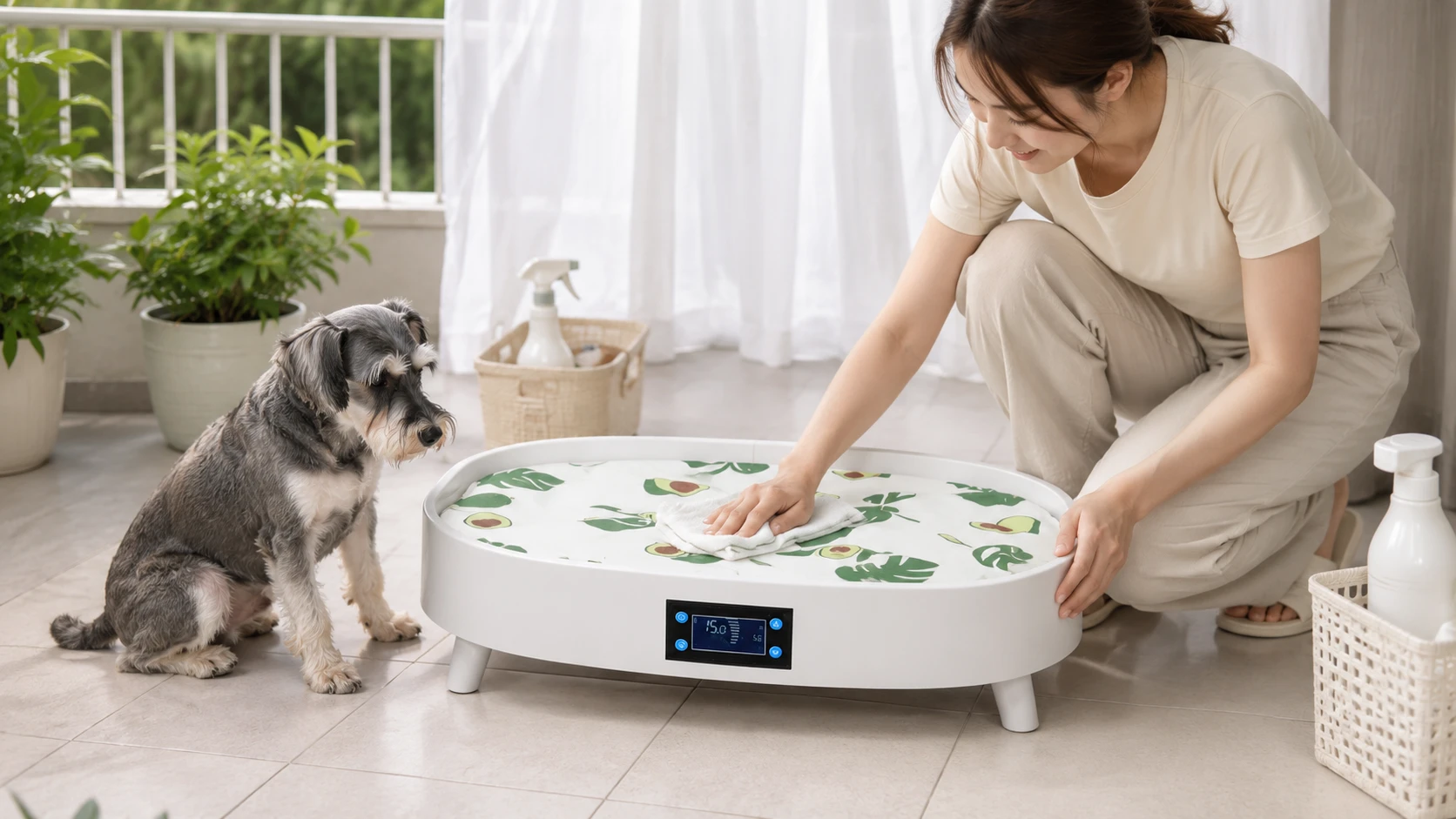 Smart Temp Pet Bed · Afternoon Sunbeam · GuardHound DOG