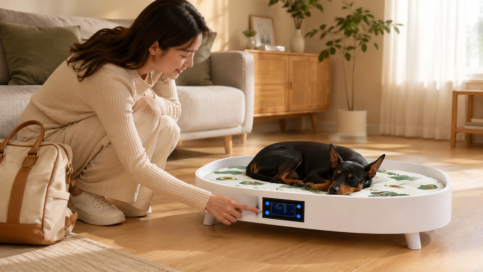 Smart Temp Pet Bed · Cool Summer Day · GuardHound DOG