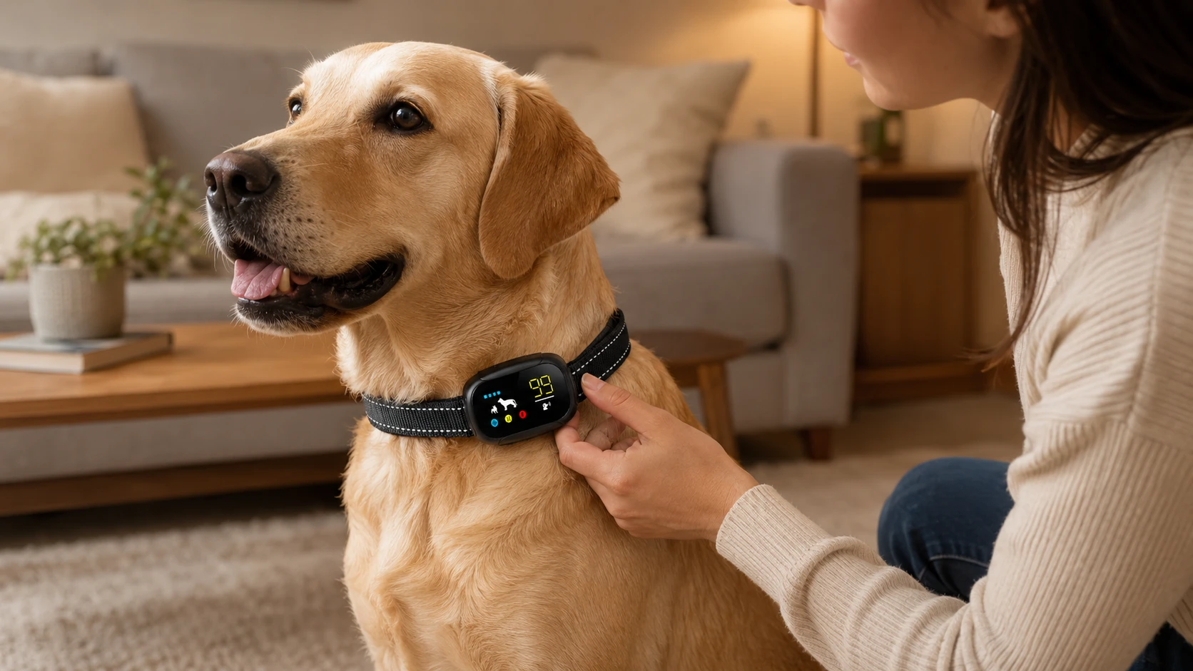 Color Screen Anti-Bark Training Collar · Morning Training · GuardHound DOG