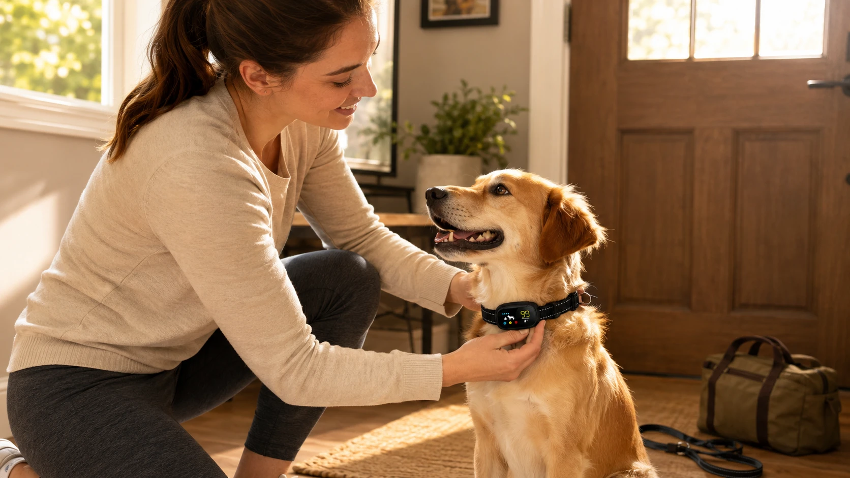 Color Screen Anti-Bark Training Collar · Living Room Rest · GuardHound DOG