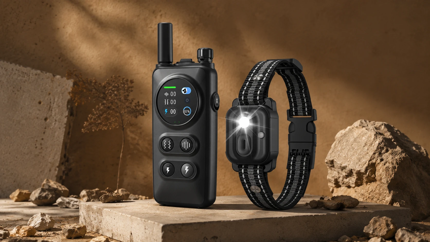GuardHound Remote Training Collar · Obsidian Black · GuardHound DOG