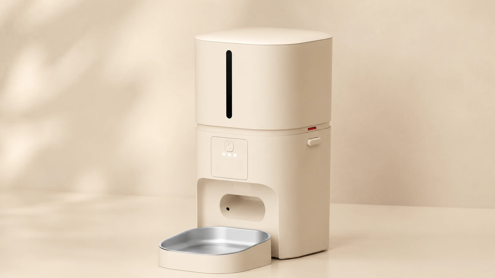 GuardHound Smart Automatic Pet Feeder · Oatmeal Beige · GuardHound DOG
