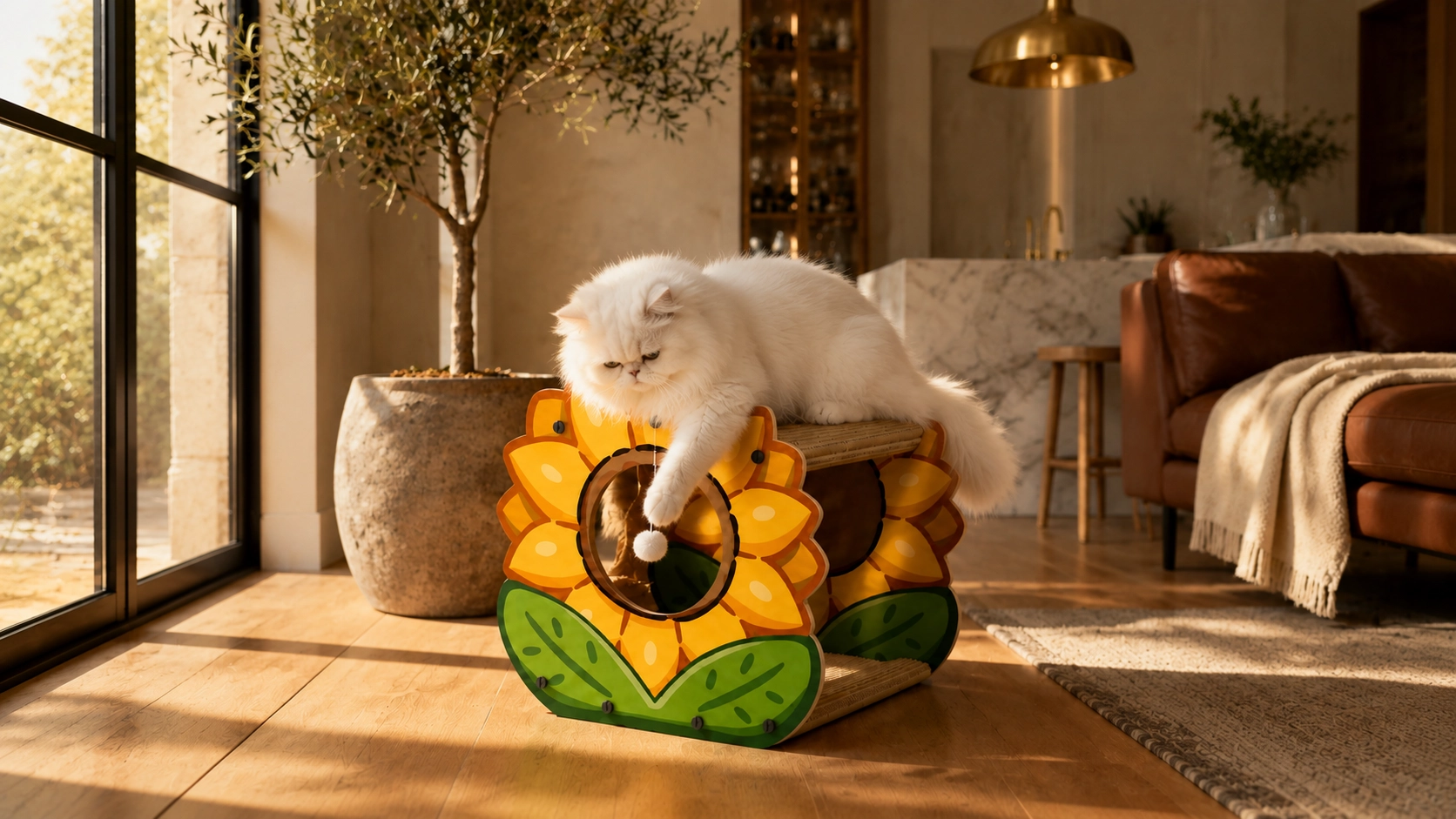 Sunflower Double-Layer Cat Scratcher & Bed · Step Ladder · GuardLynx