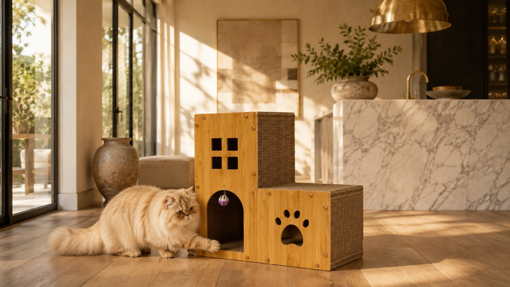 Staircase Castle Cat Scratcher & Lounge · GuardLynx