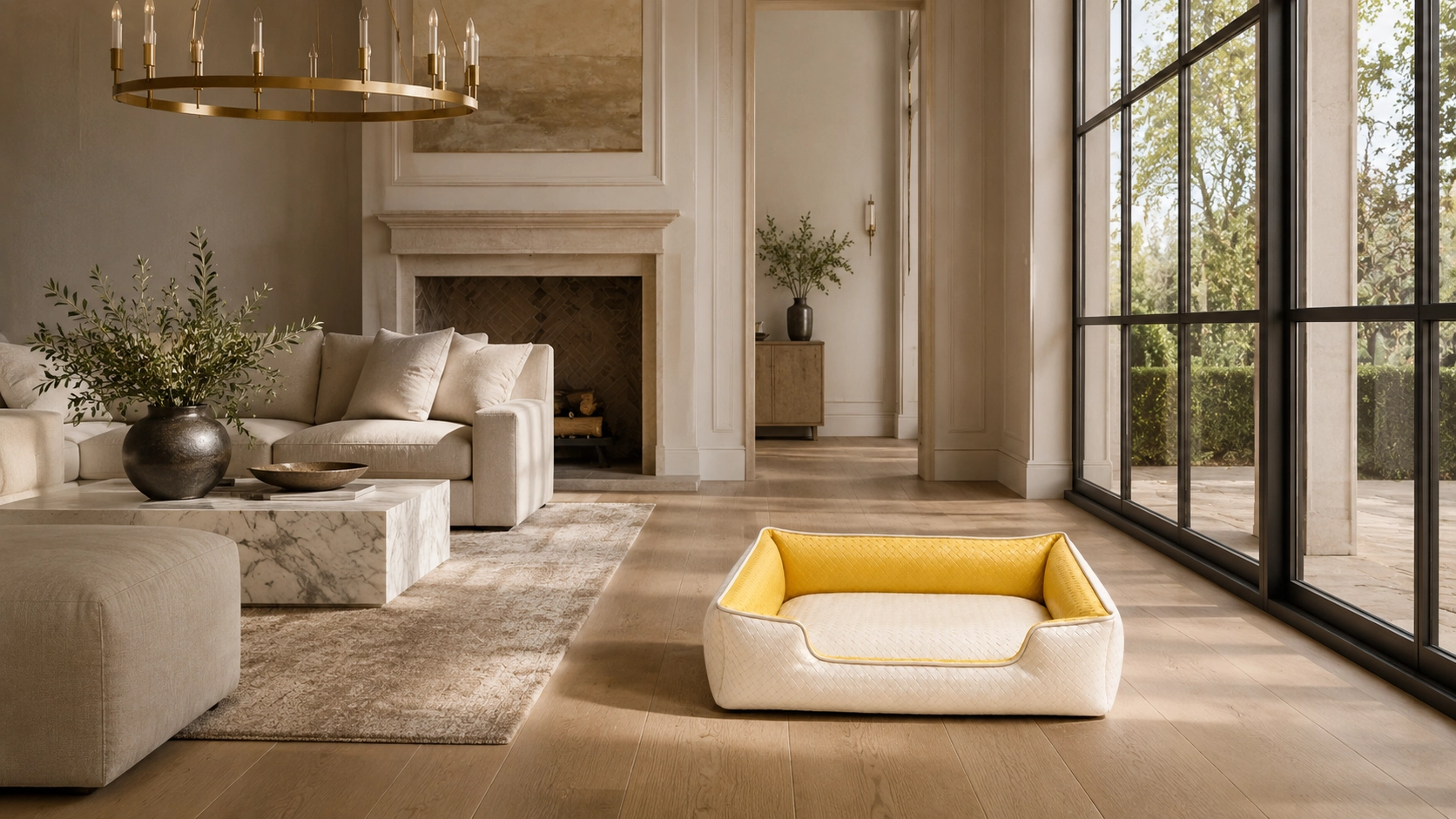 Luxury Diamond Quilted Faux Leather Cat Bed · Detail image 1 · GuardLynx