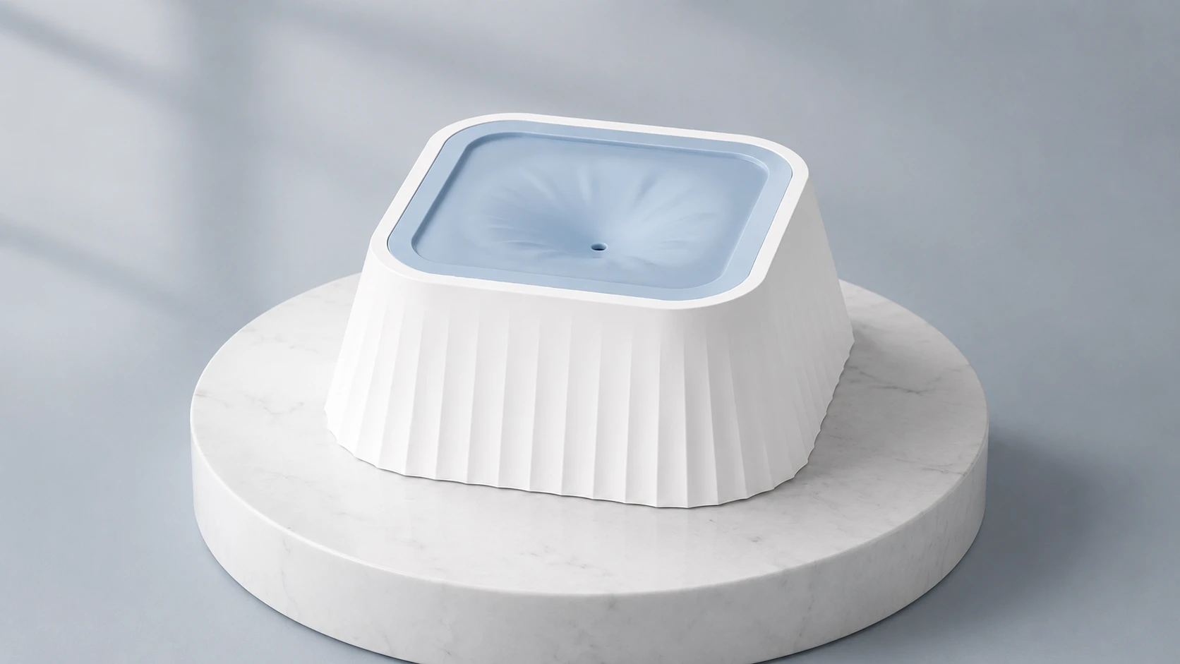 Suspended Splash-Free Water Bowl · Quiet Blue-Gray · GuardHound DOG