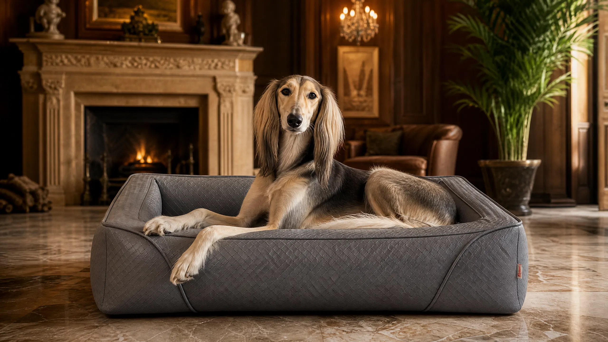 Luxury Summer Cooling Pet Leather Sofa · GuardHound DOG