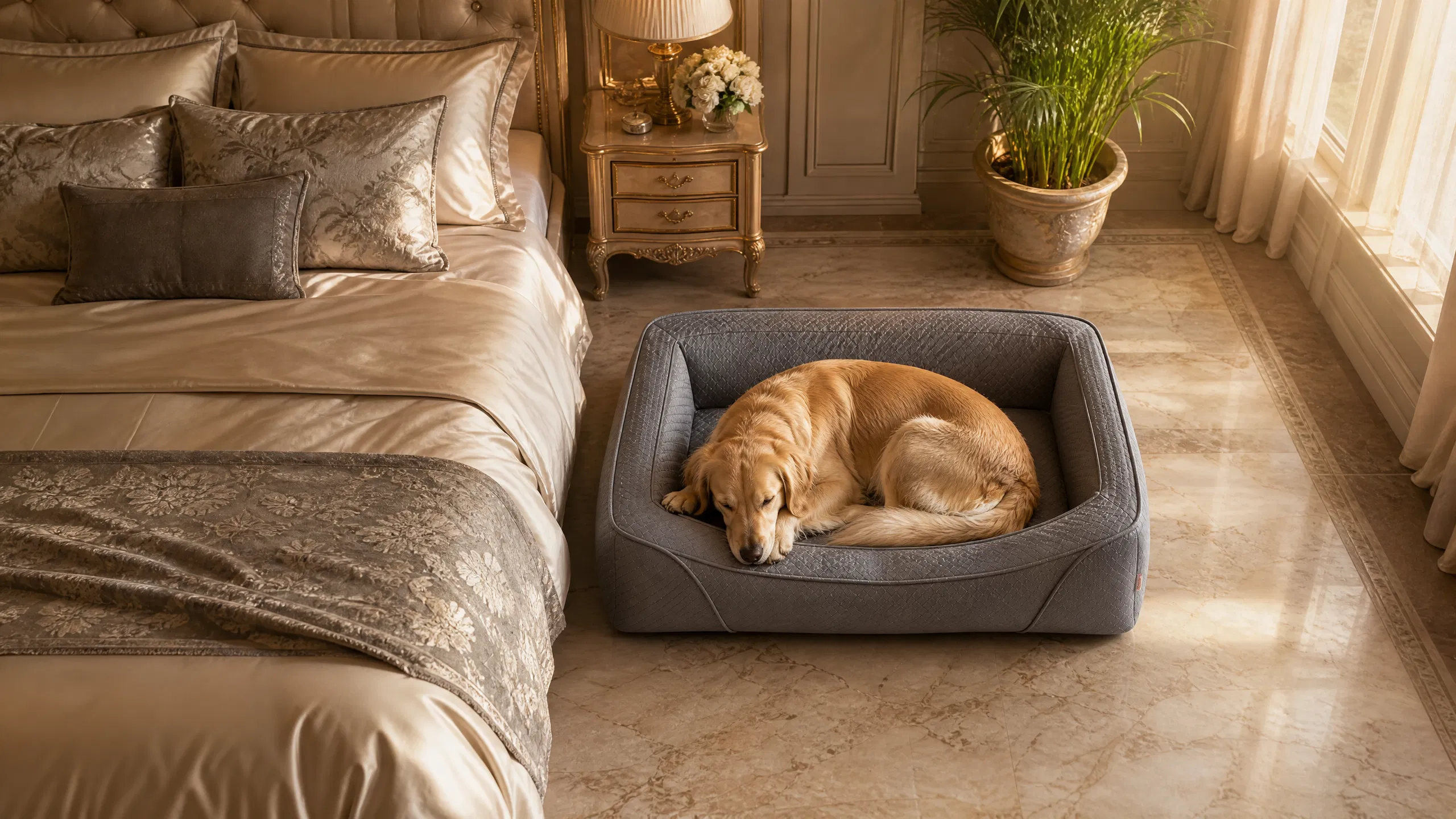 Luxury Summer Cooling Pet Leather Sofa · Premium Leather · GuardHound DOG
