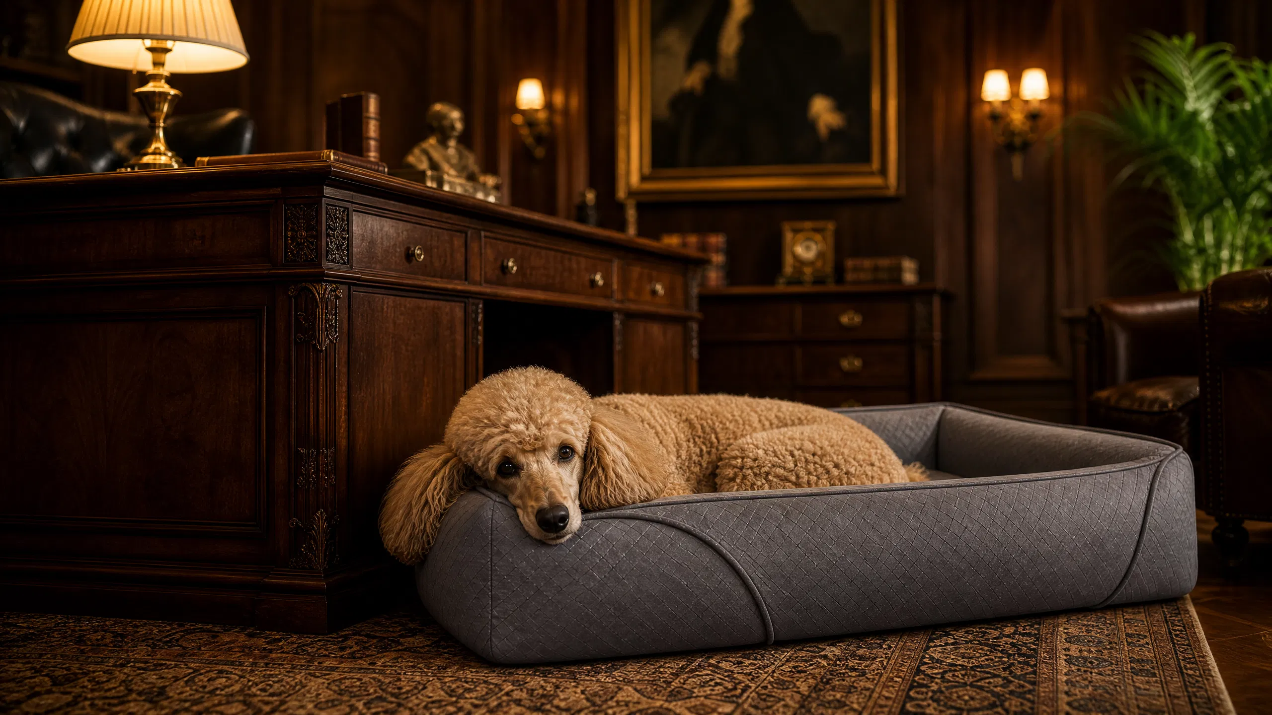 Luxury Summer Cooling Pet Leather Sofa · Raised Edges · GuardHound DOG