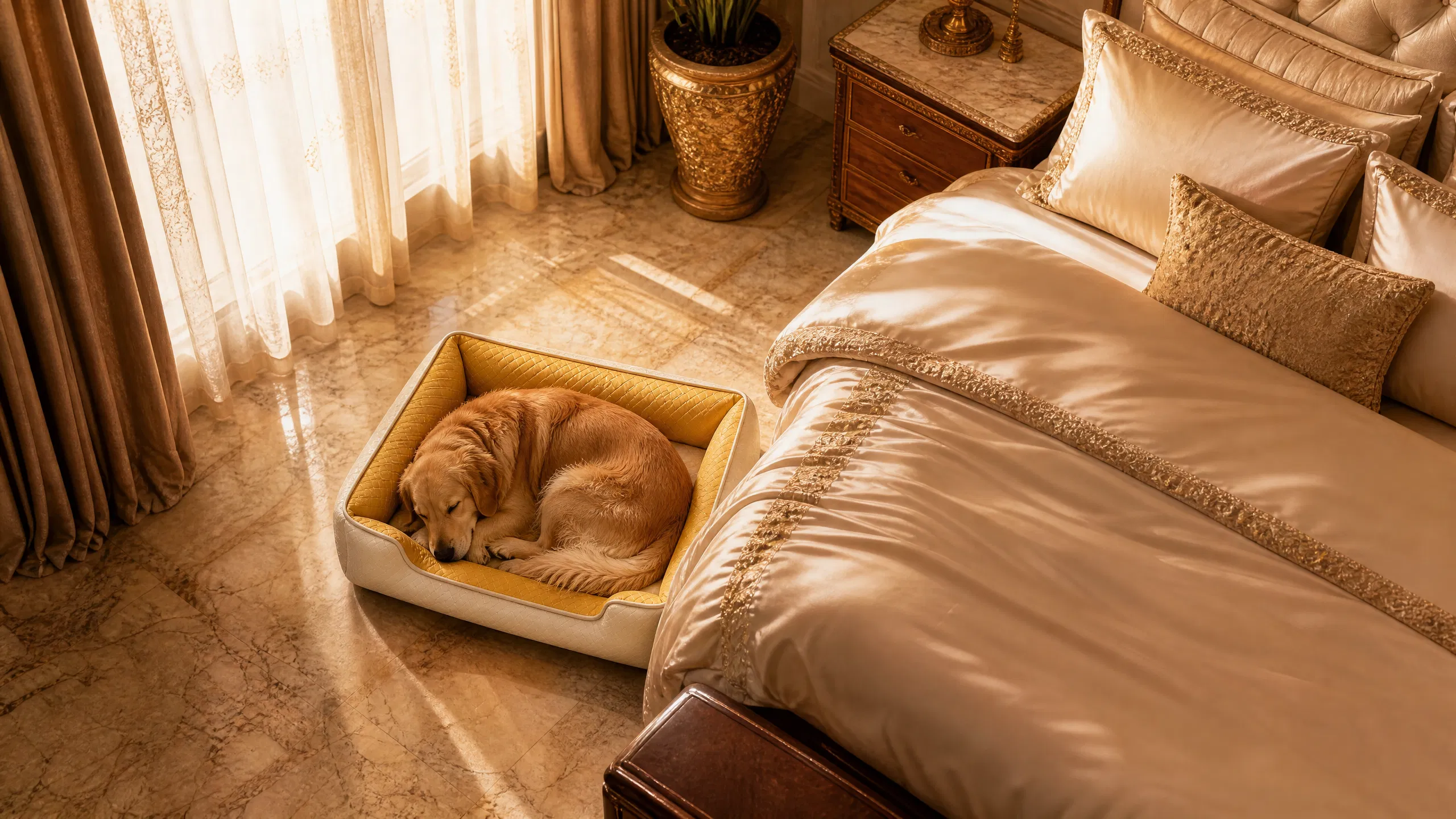 Luxury Washable Dog Sofa Bed · Leather Fabric · GuardHound DOG