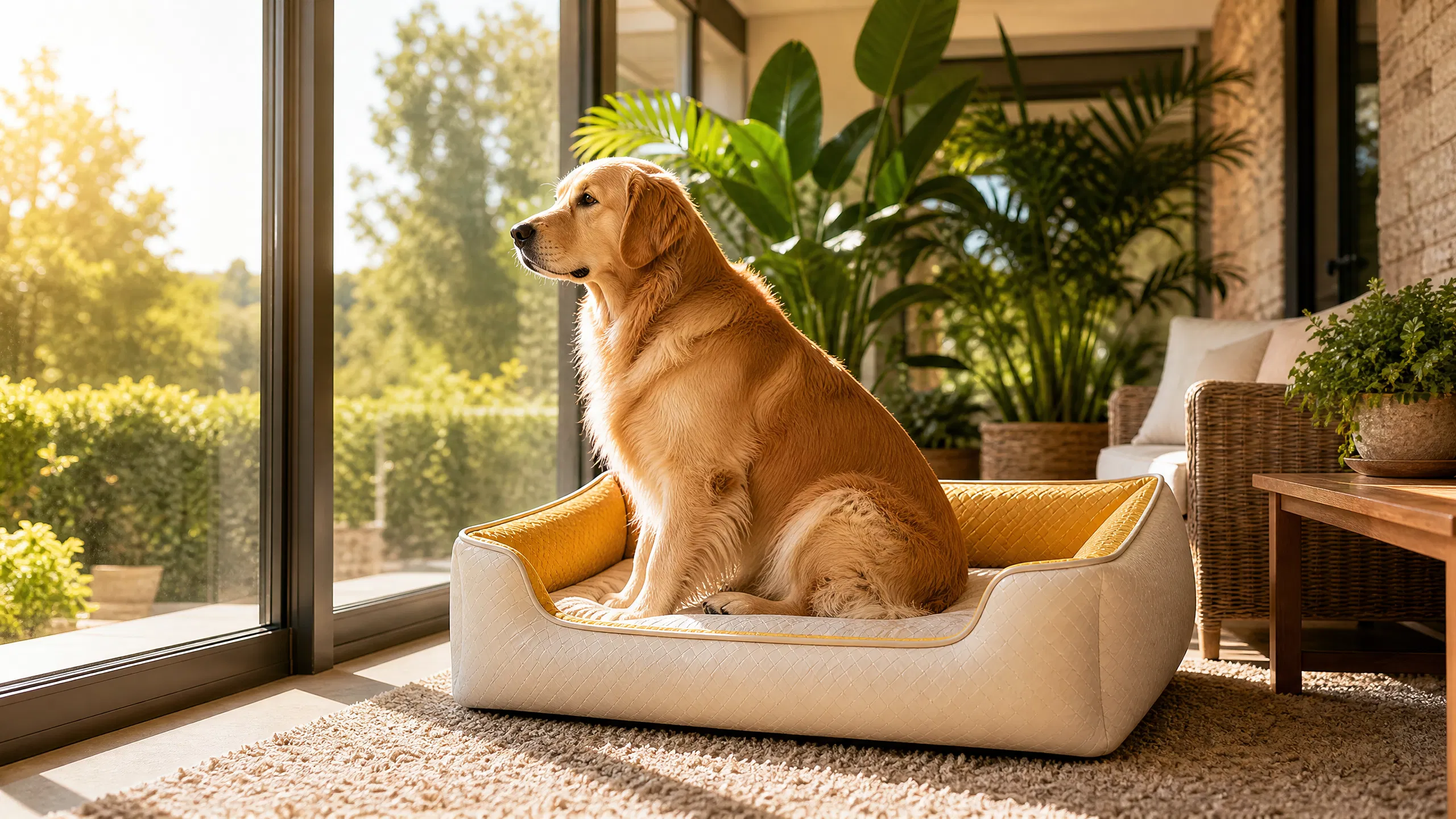 Luxury Washable Dog Sofa Bed · Diamond Quilting · GuardHound DOG