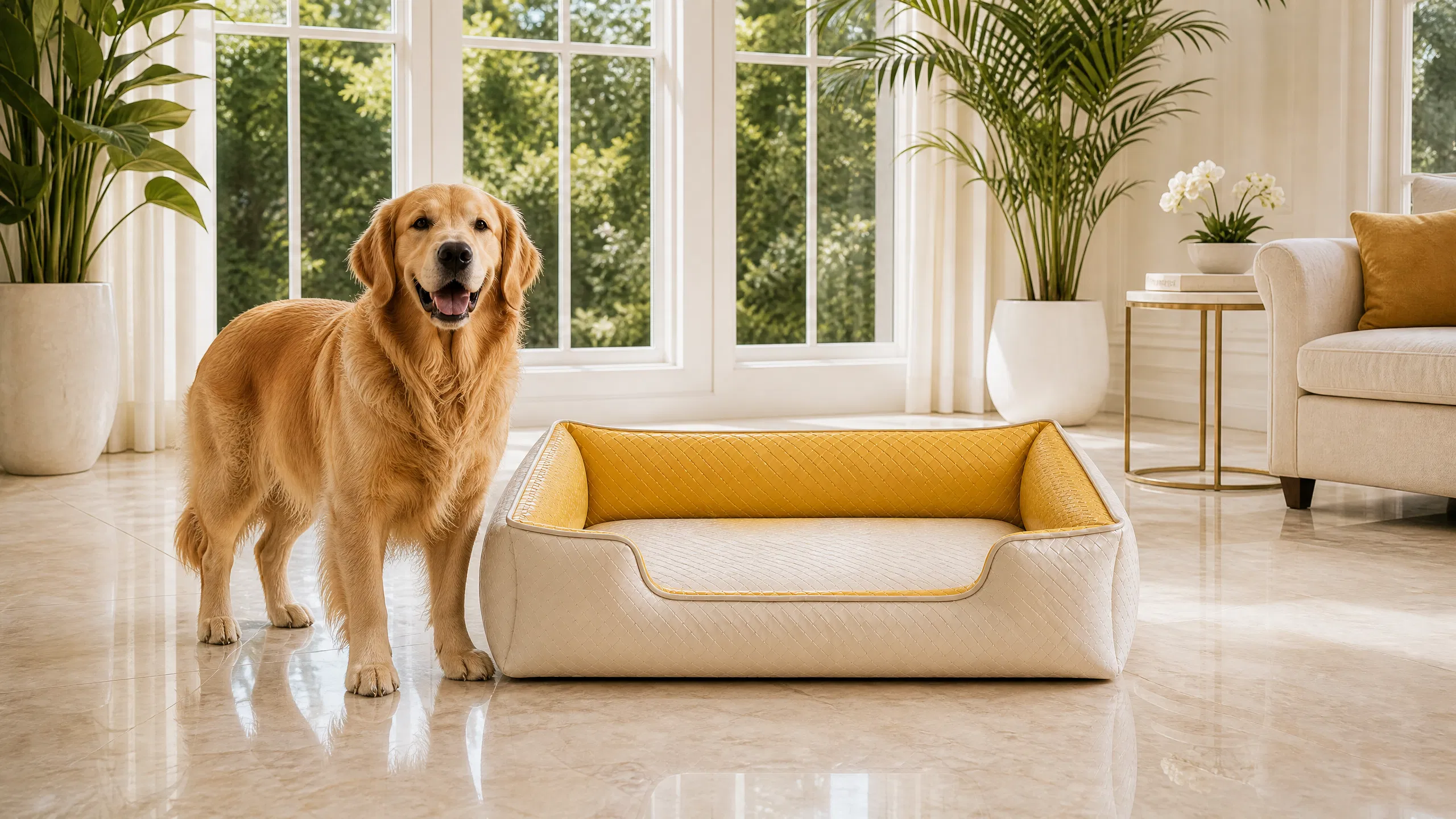 Luxury Washable Dog Sofa Bed · Thickened Backrest · GuardHound DOG