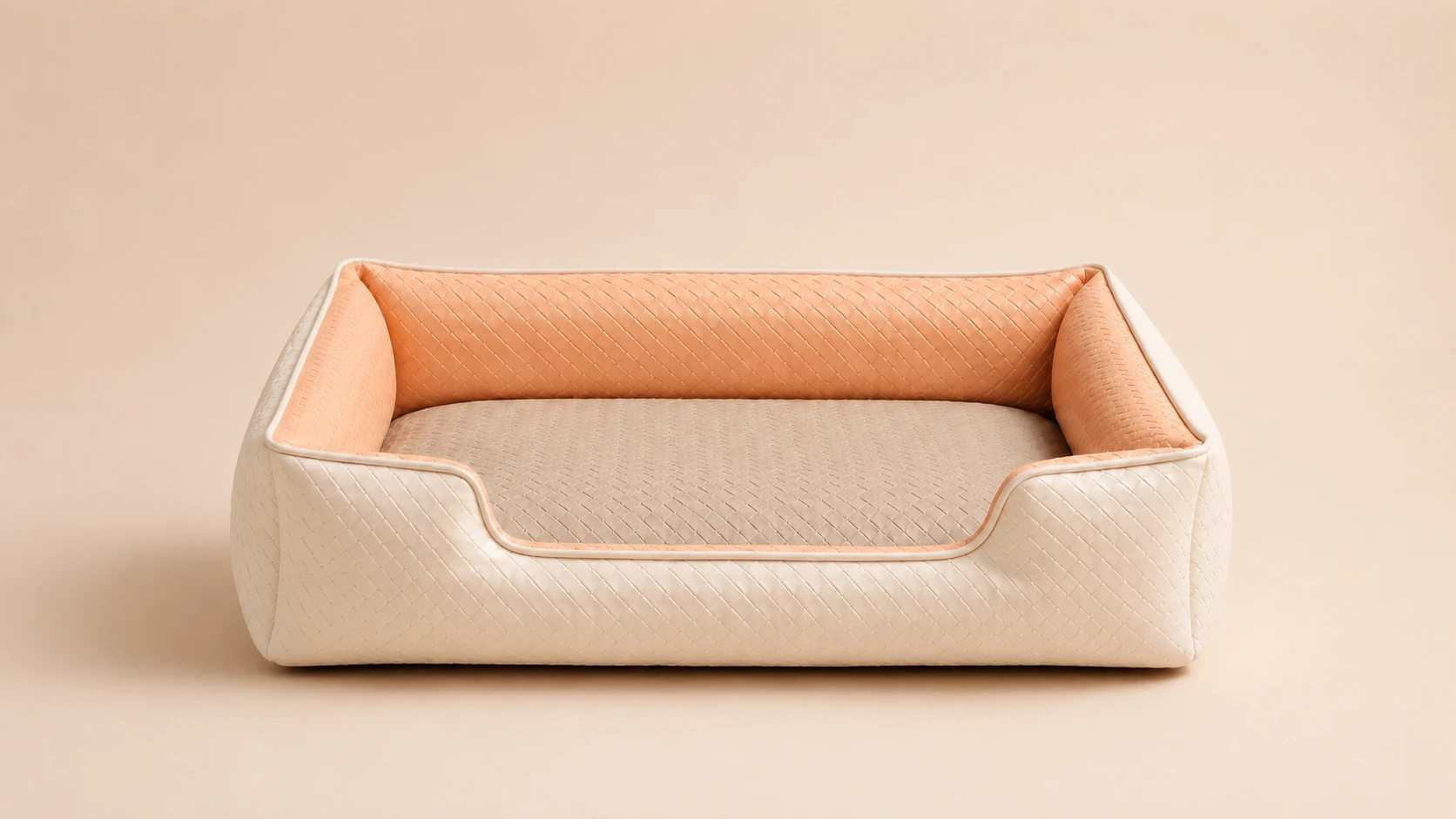 Luxury Washable Dog Sofa Bed · Sweet Apricot Cream · GuardHound DOG