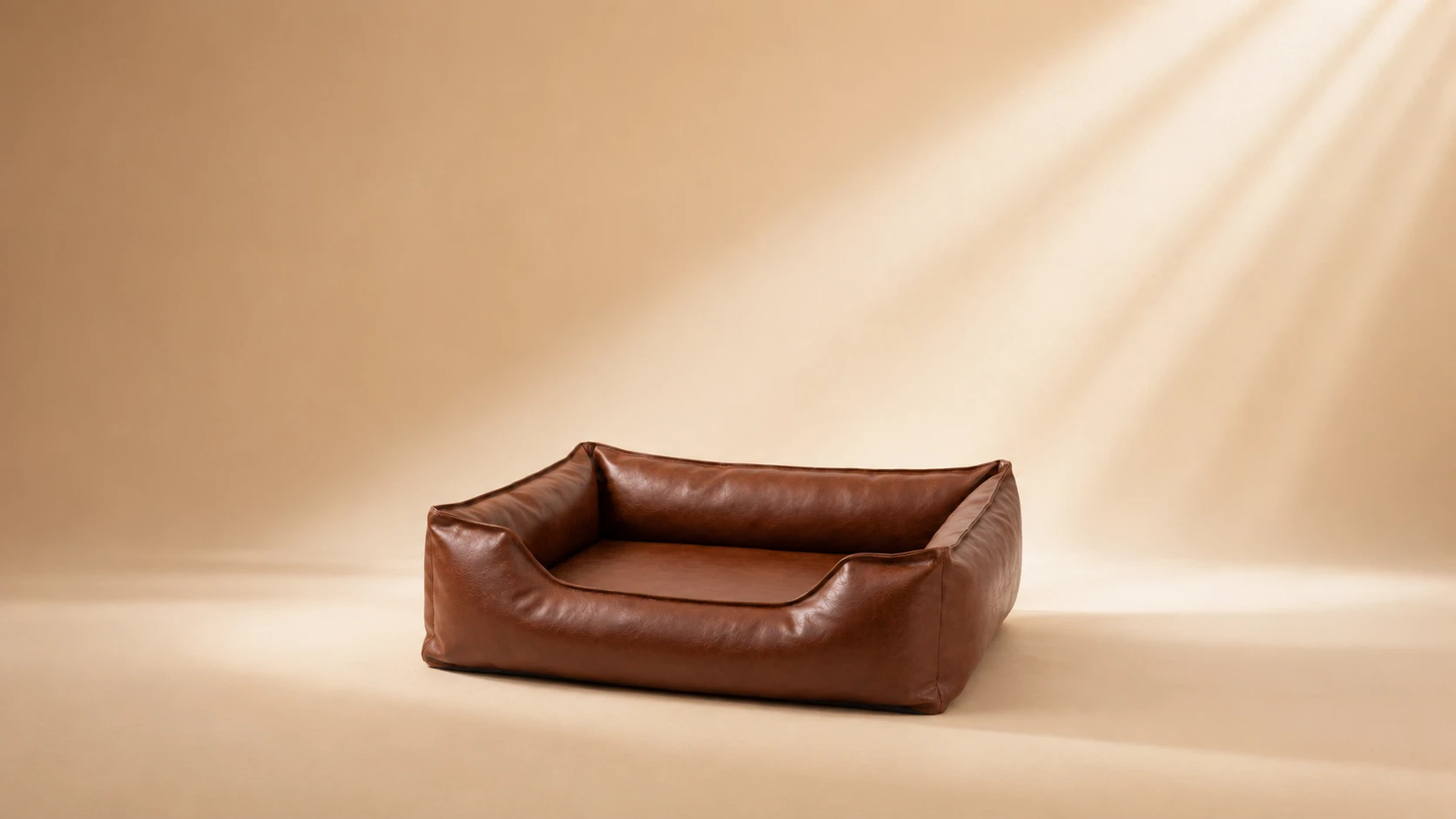 Premium Leather Waterproof Pet Bed with Removable Cover · Detail image 1 · GuardHound DOG
