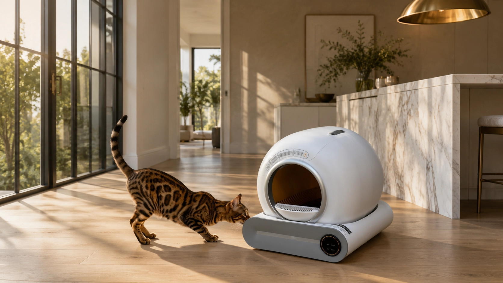 Smart Self-Cleaning Litter Box · Quiet Operation · GuardLynx