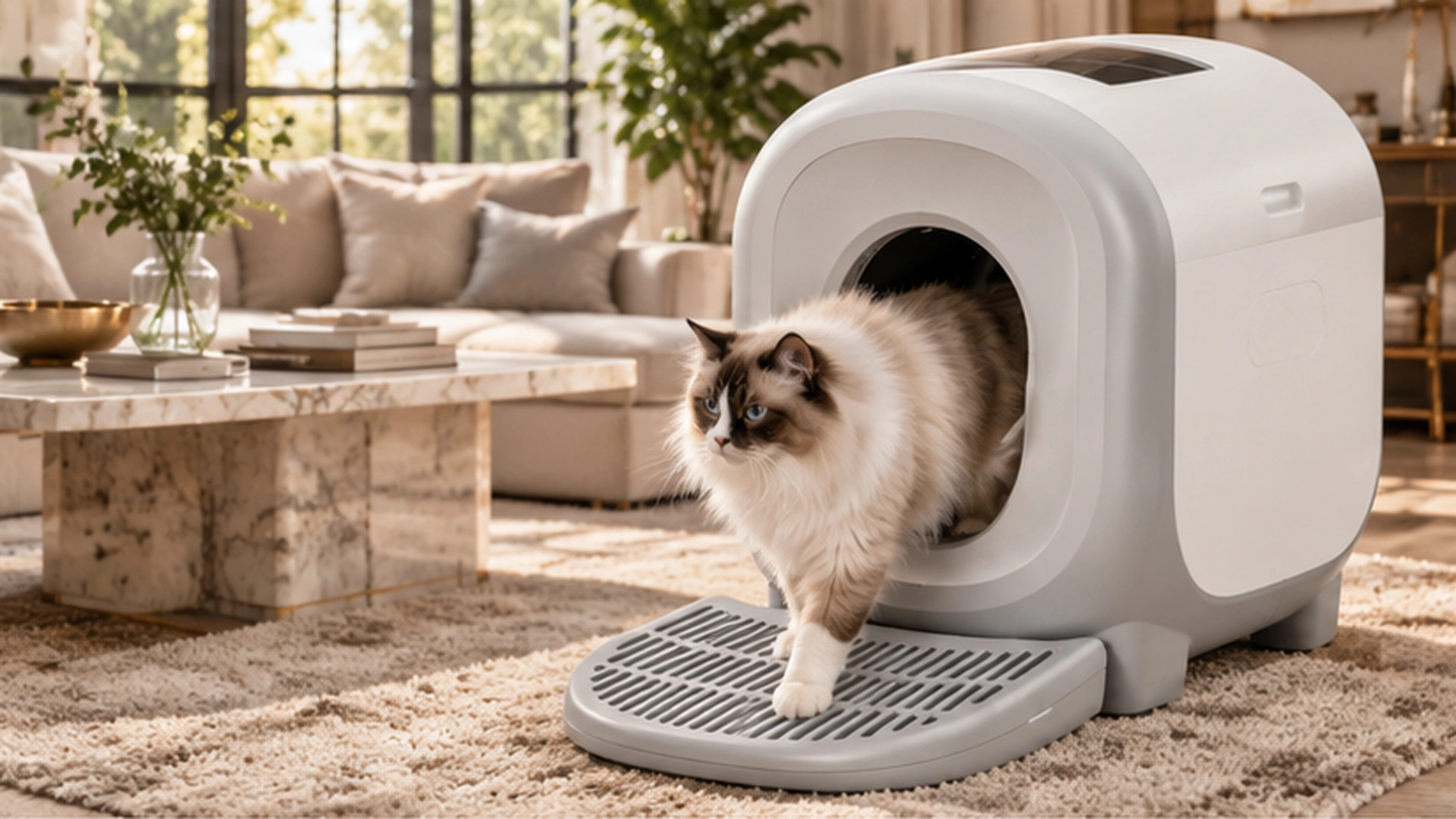Skylight Smart Self-Cleaning Litter Box · Auto-Sensing Clean · GuardLynx
