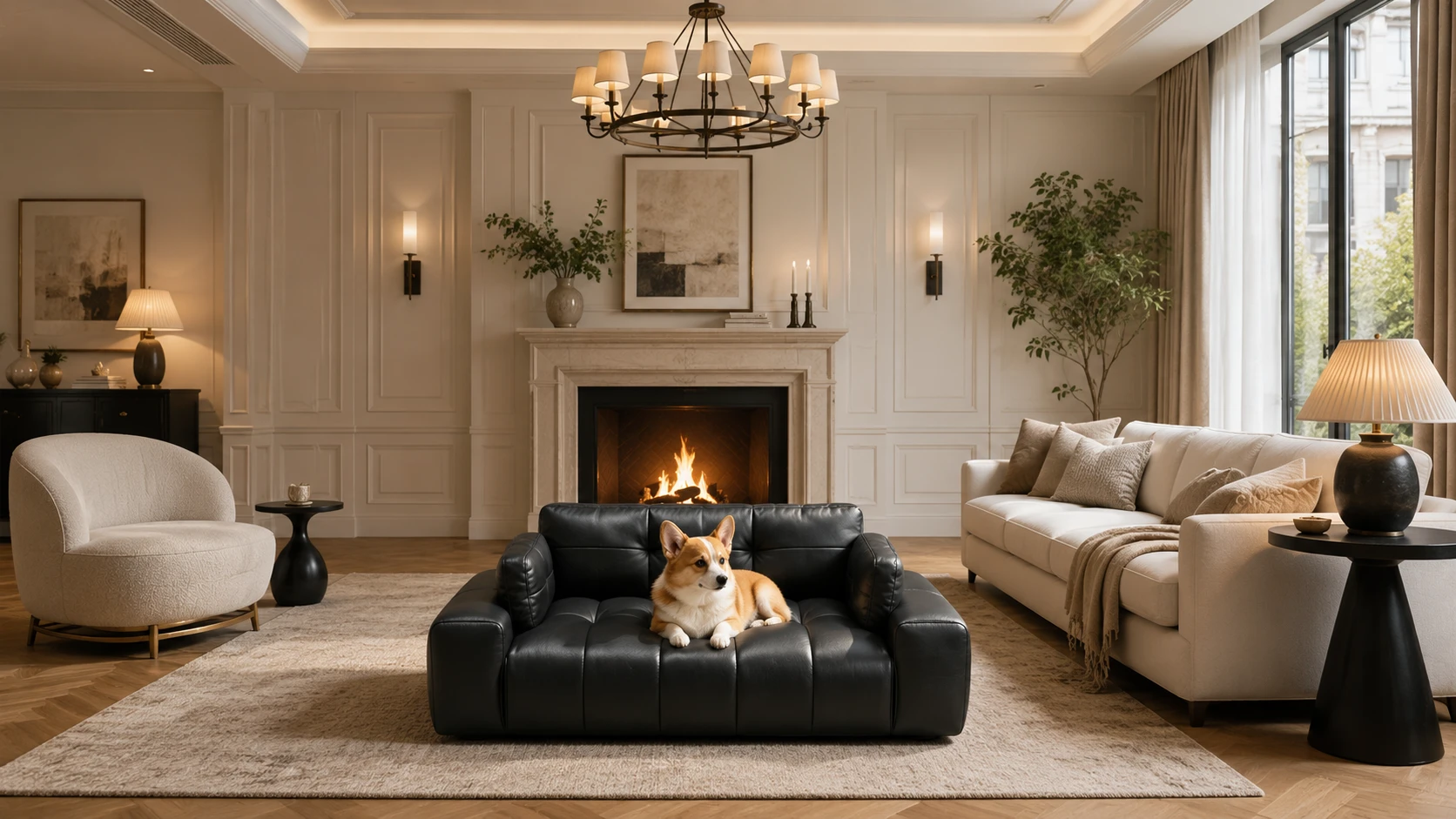 Italian Leather Pet Sofa for Dogs · Detail image 1 · GuardHound DOG