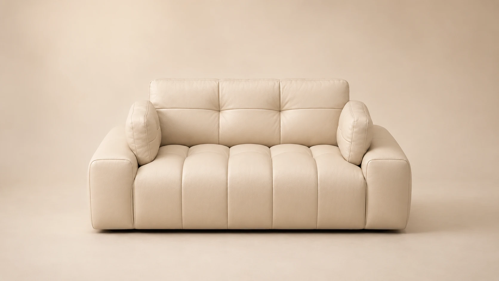 Italian Leather Pet Sofa for Dogs · Warm Sand Almond · GuardHound DOG