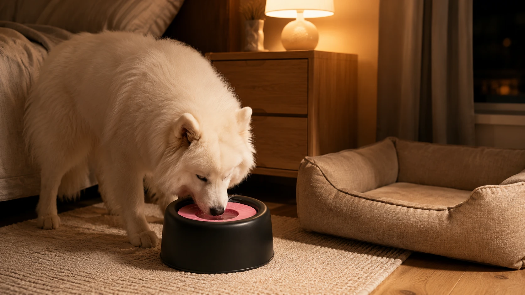 GuardHound Floating Dog Water Fountain · Ultra-Quiet Pump · GuardHound DOG